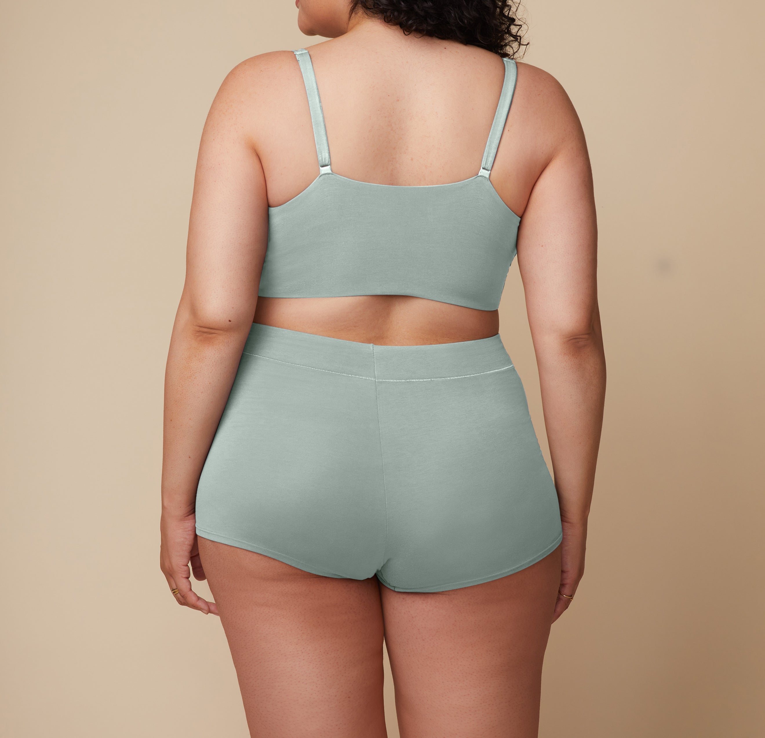 Cloud Cotton Highwaist Boyshort - Seaglass、mySite、bengalsvssteelers