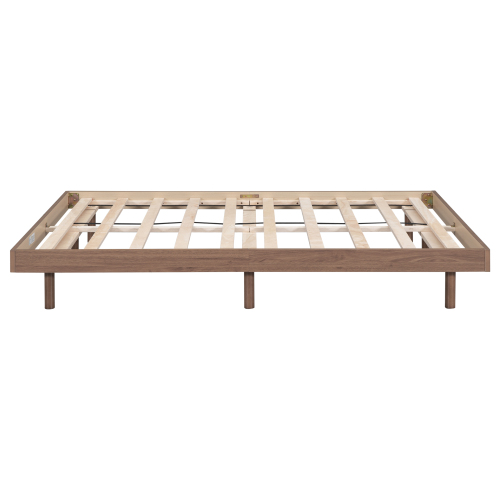 Modern Design Full Floating Platform Bed Frame for White Washed Color、、xpatfood