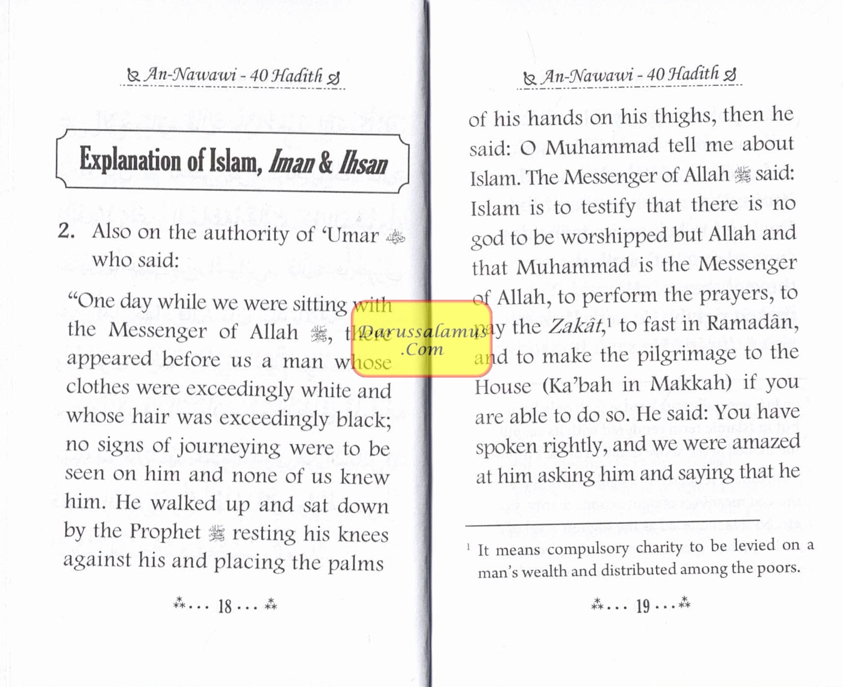 The collection of An-Nawawi 40 Hadith (Pocket Size) By Imam An- Nawawi、mySite、topwebapps