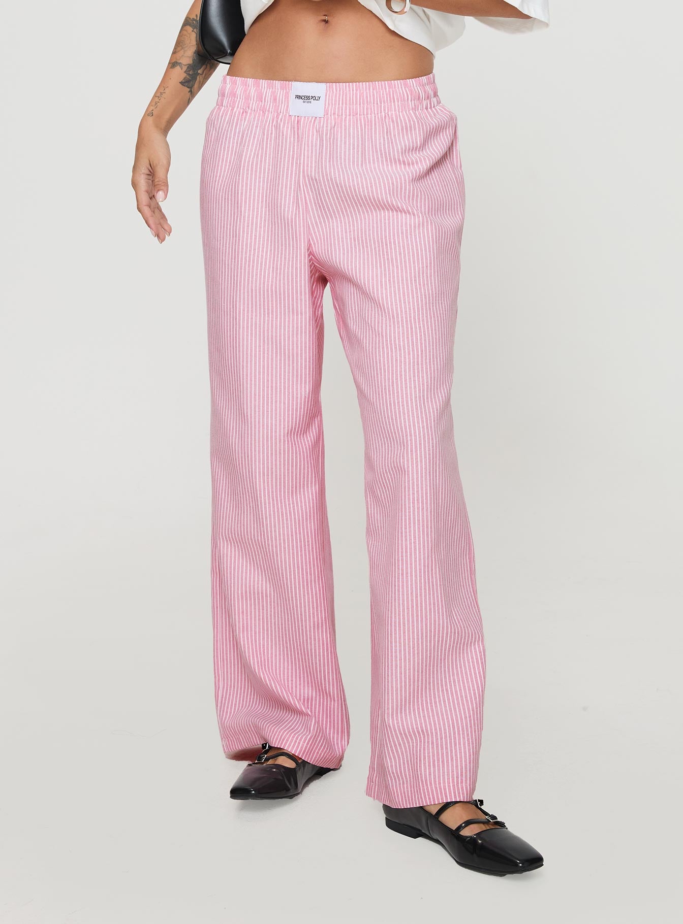 Beach House Pants Pink / White、mySite、solidvoid