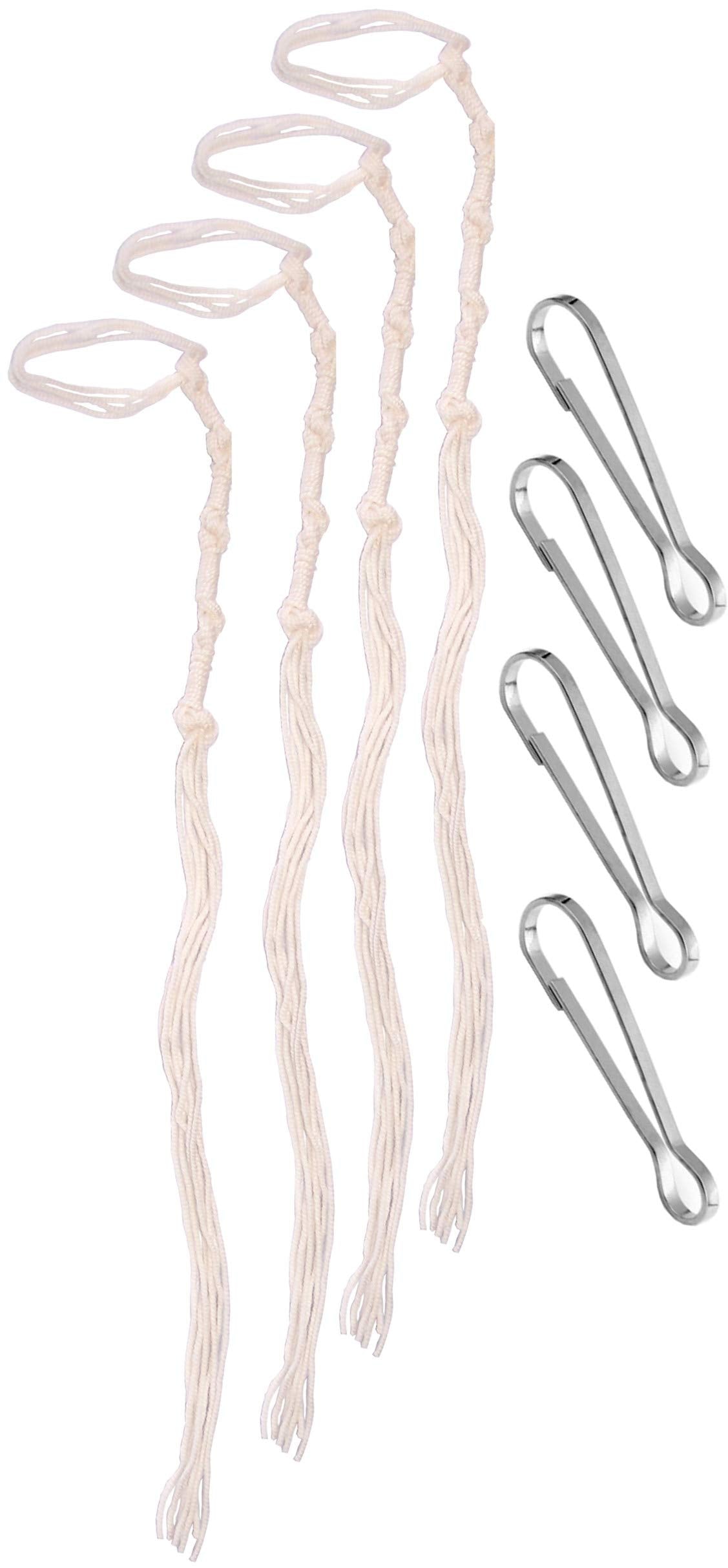  Holy Land Market Pants/Jeans/Tallit Katan 100% Wool Tzitzits (Set of Four) Off-White Thread - Tassels with Hanging Hooks、mySite、elrpsem3k