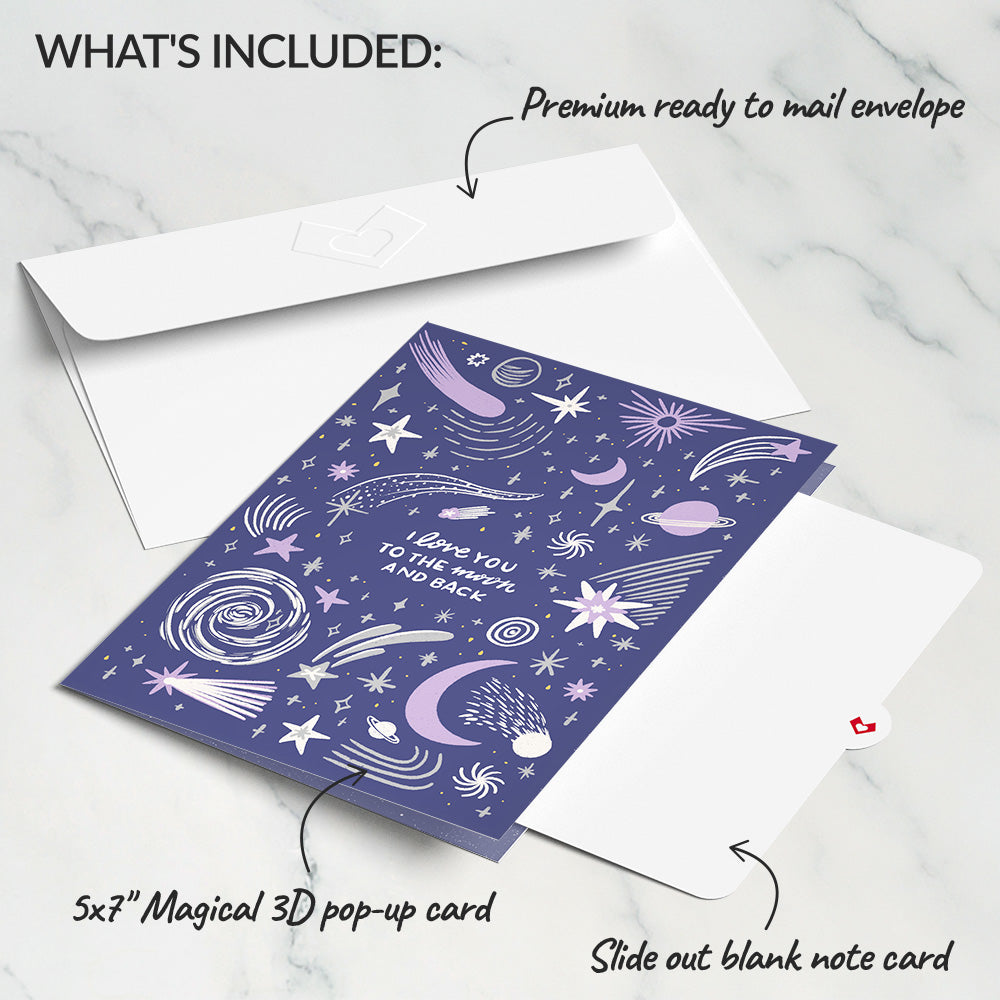 Love You to the Moon and Back Light-Up Pop-Up Card、mySite、solidvoid