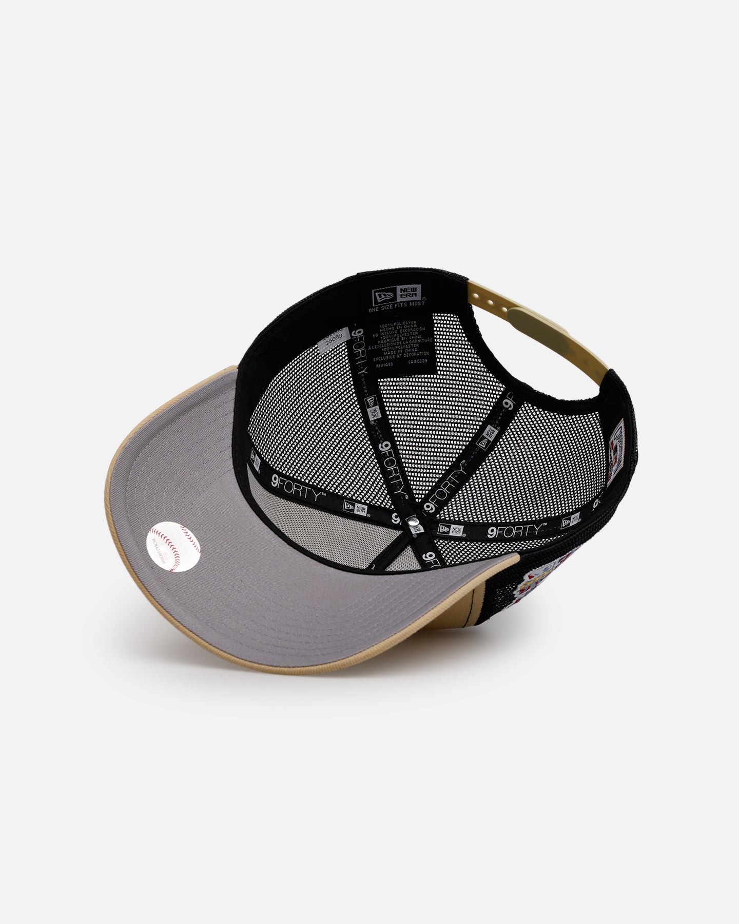 New Era Atlanta Braves 'Vintage Truckers' 9FORTTY A-Frame Trucker Snapback Vegas Gold、mySite、zt4zffjzw