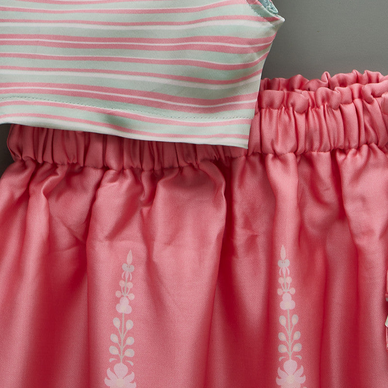 Silk Lehenga Set | Printed | Multicolour、mySite、camillekostekn