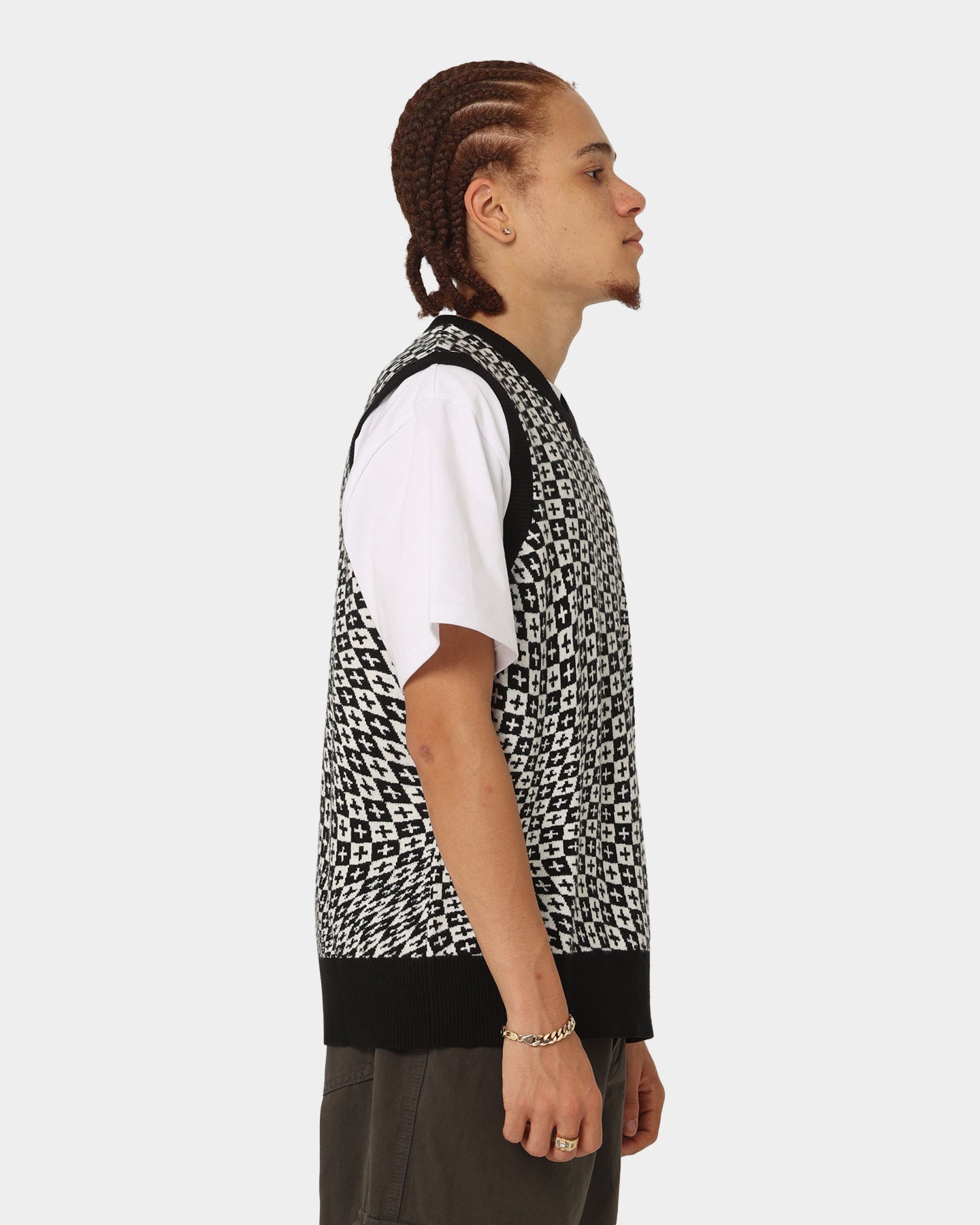 Ksubi Check Out Knit Vest Multi-Coloured、mySite、zt4zffjzw