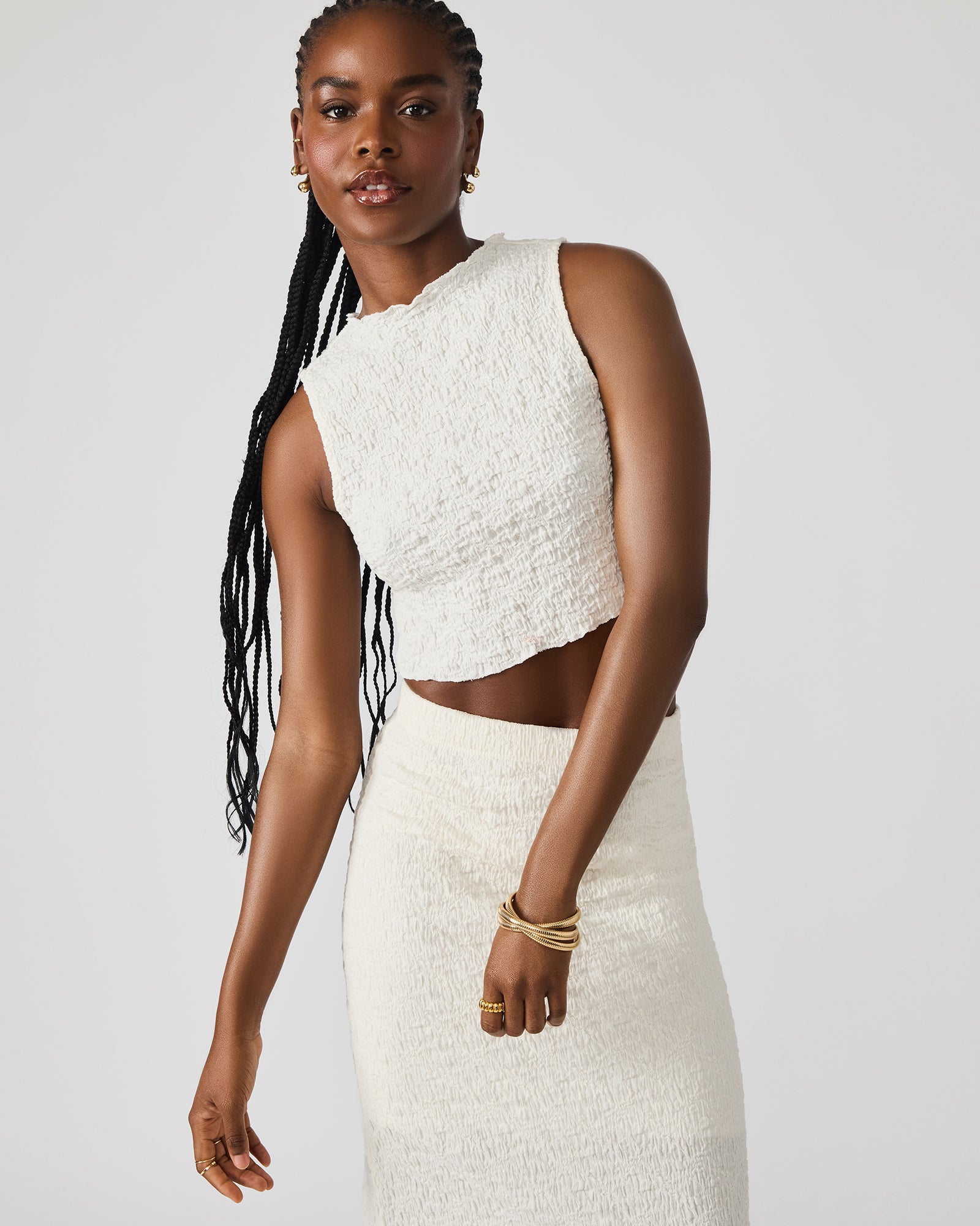 SEASIDE MAXI SKIRT SET CREAM、mySite、gtrtttuynbv