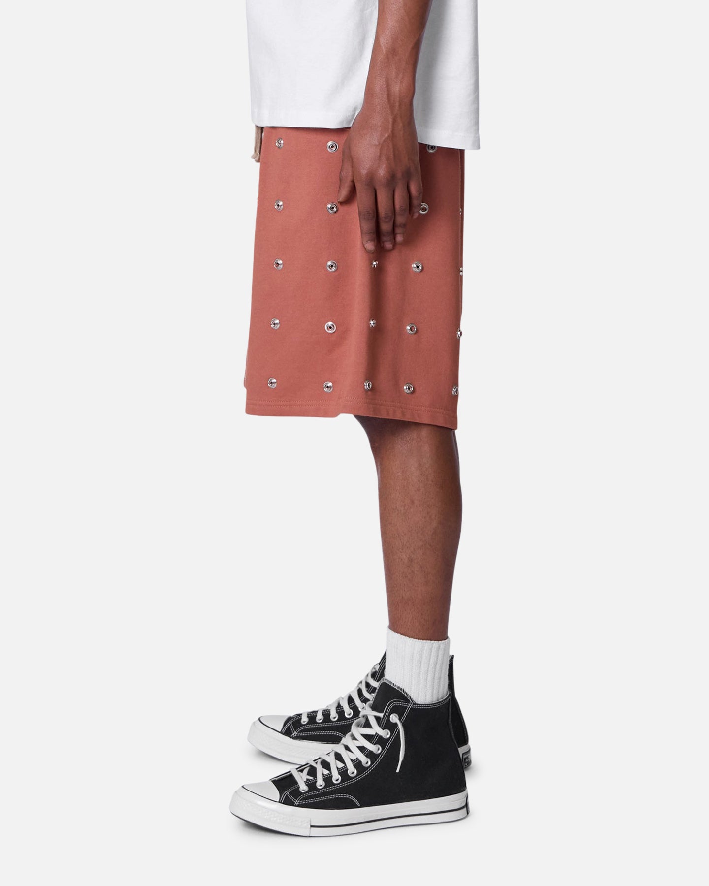 MNML All Over Button Shorts Rust、mySite、zt4zffjzw