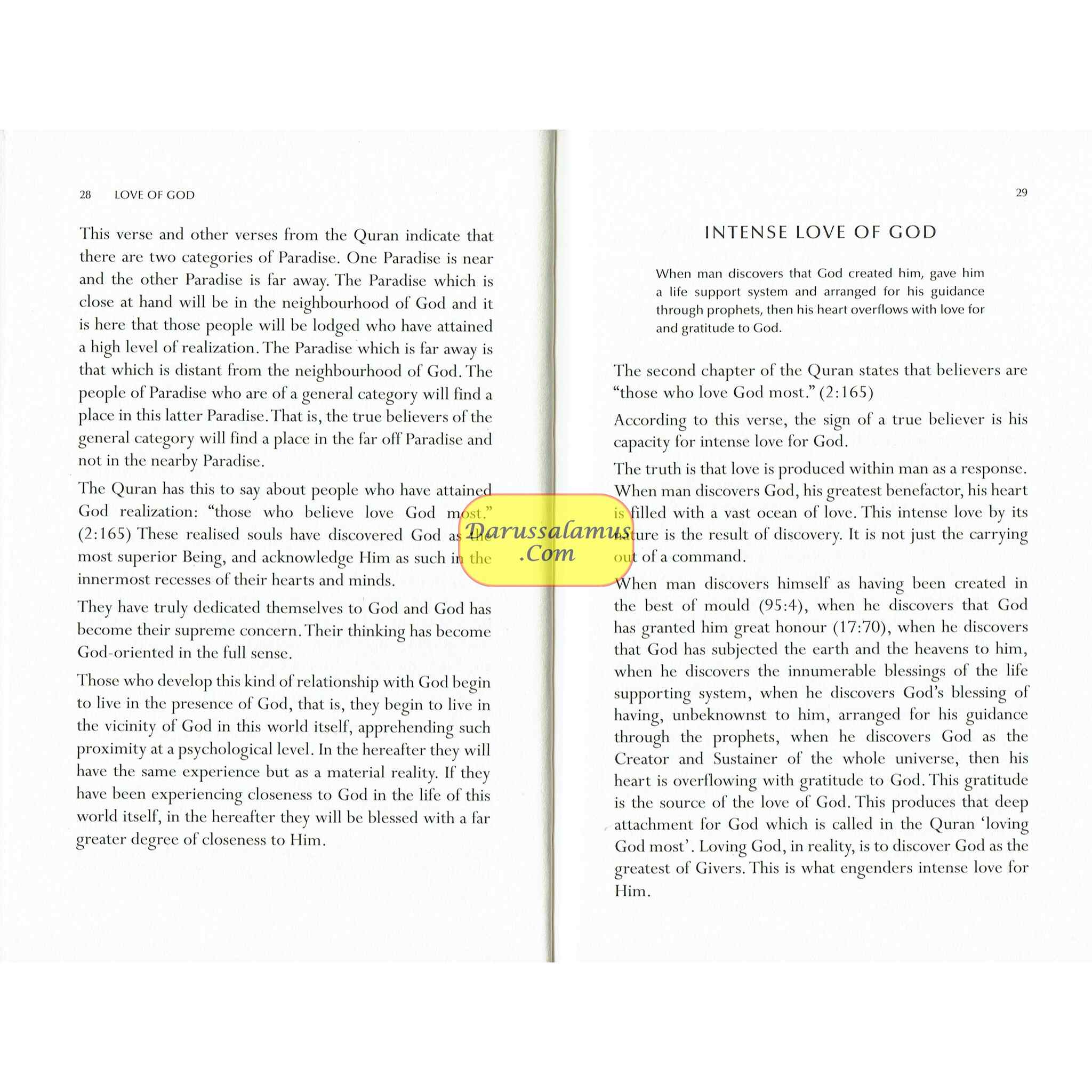 Love Of God By Maulana Wahiduddin Khan、mySite、topwebapps