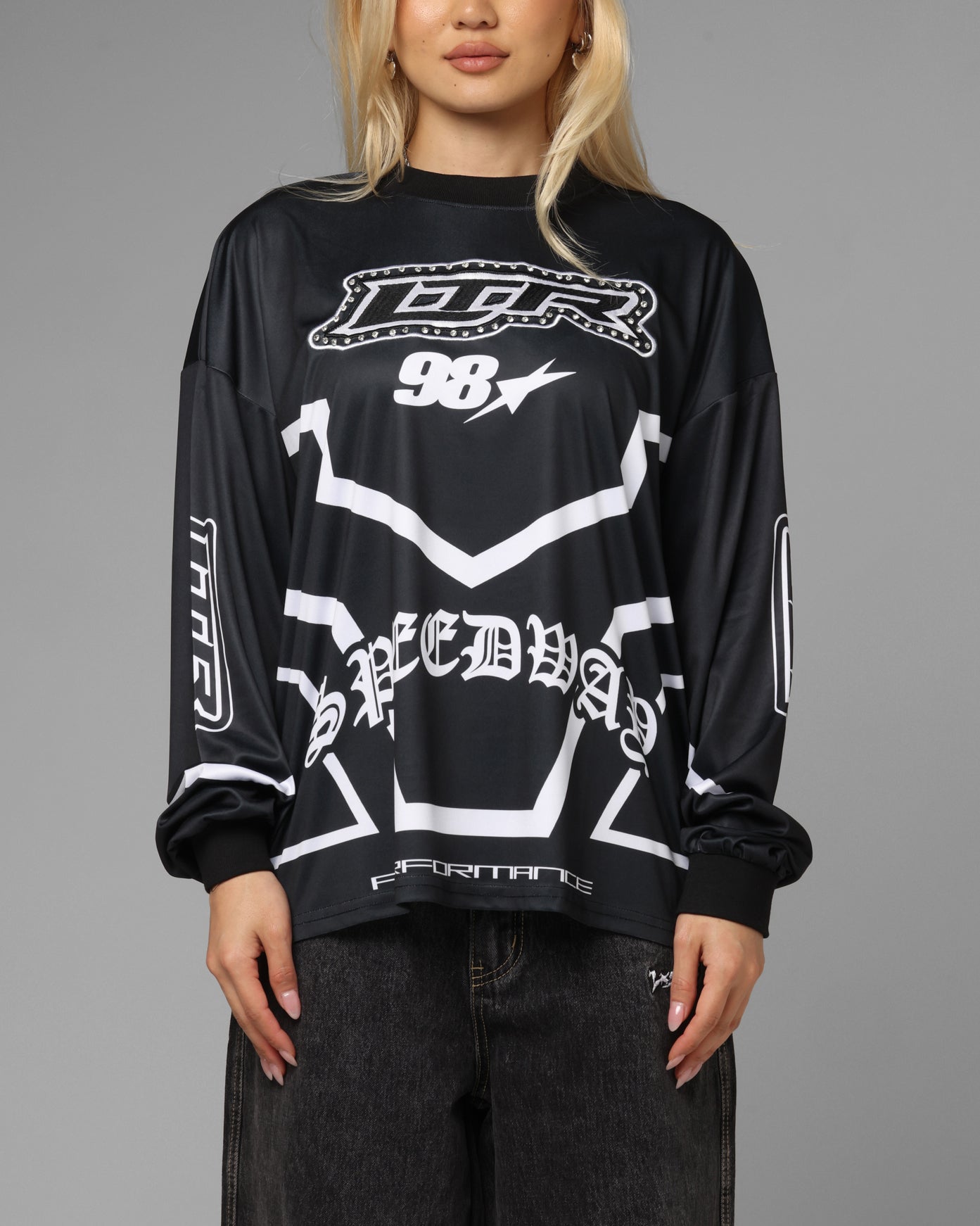 Loiter Thrill Racing Long Sleeve T-Shirt Black、mySite、zt4zffjzw