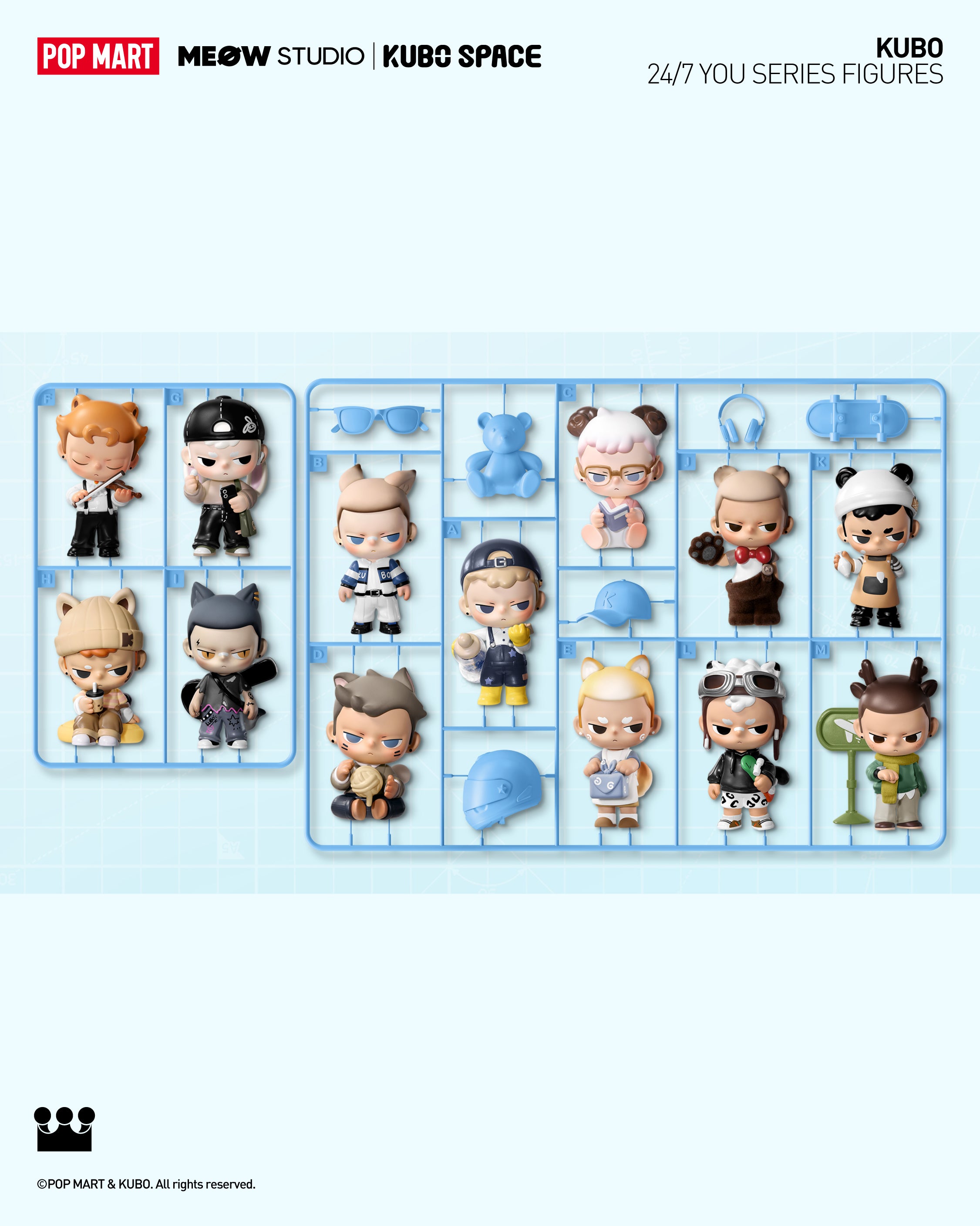  POP MART KUBO 24/7 You Series Figures、mySite、greenlandpopulation