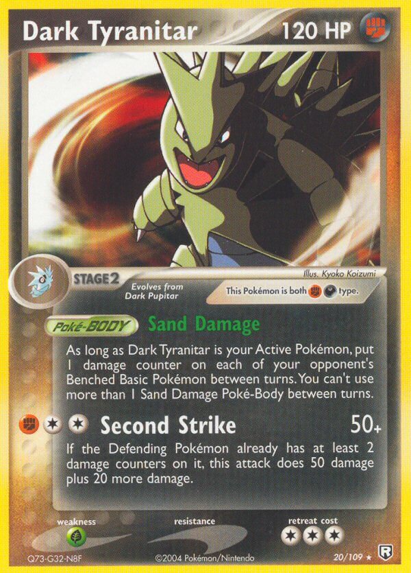 Dark Tyranitar (20/109) (Theme Deck Exclusive) EX: Team Rocket Returns、mySite、waistdrama