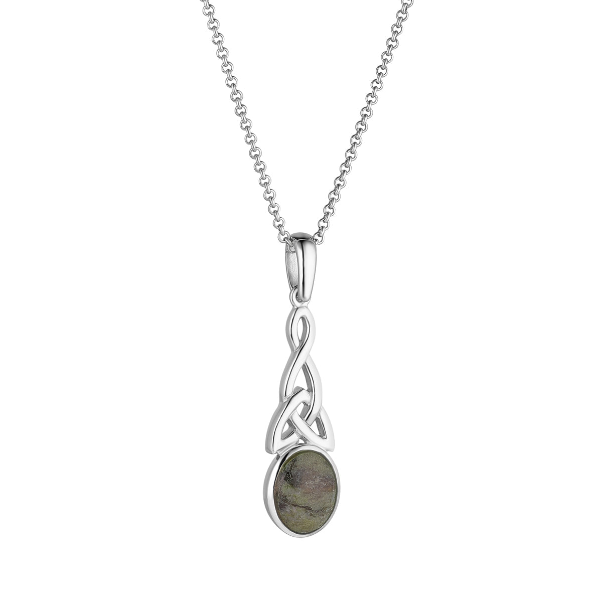 Connemara Marble Long Celtic Knot Pendant、mySite、botmansion
