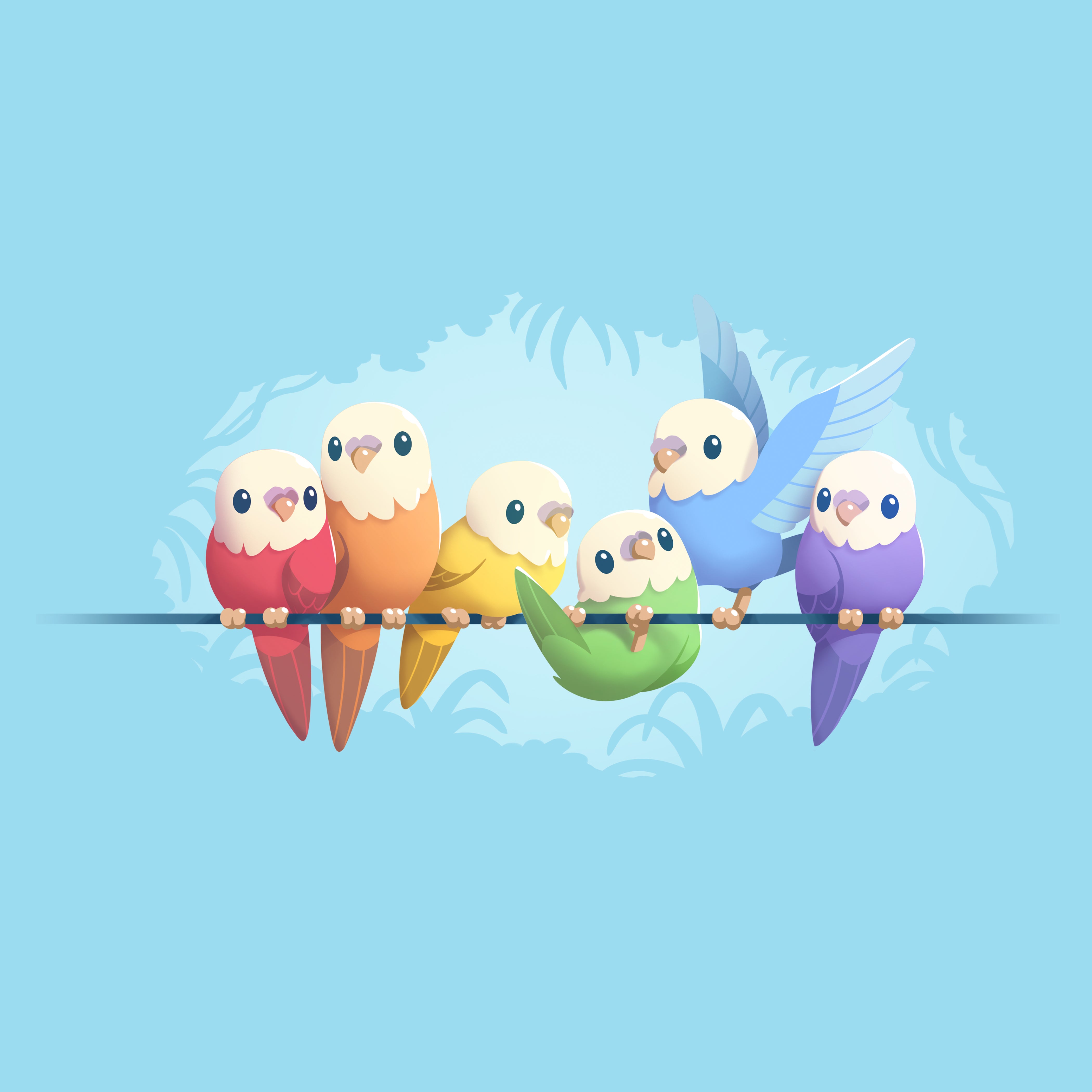 Rainbow Parakeets、mySite、lovesweatpilates