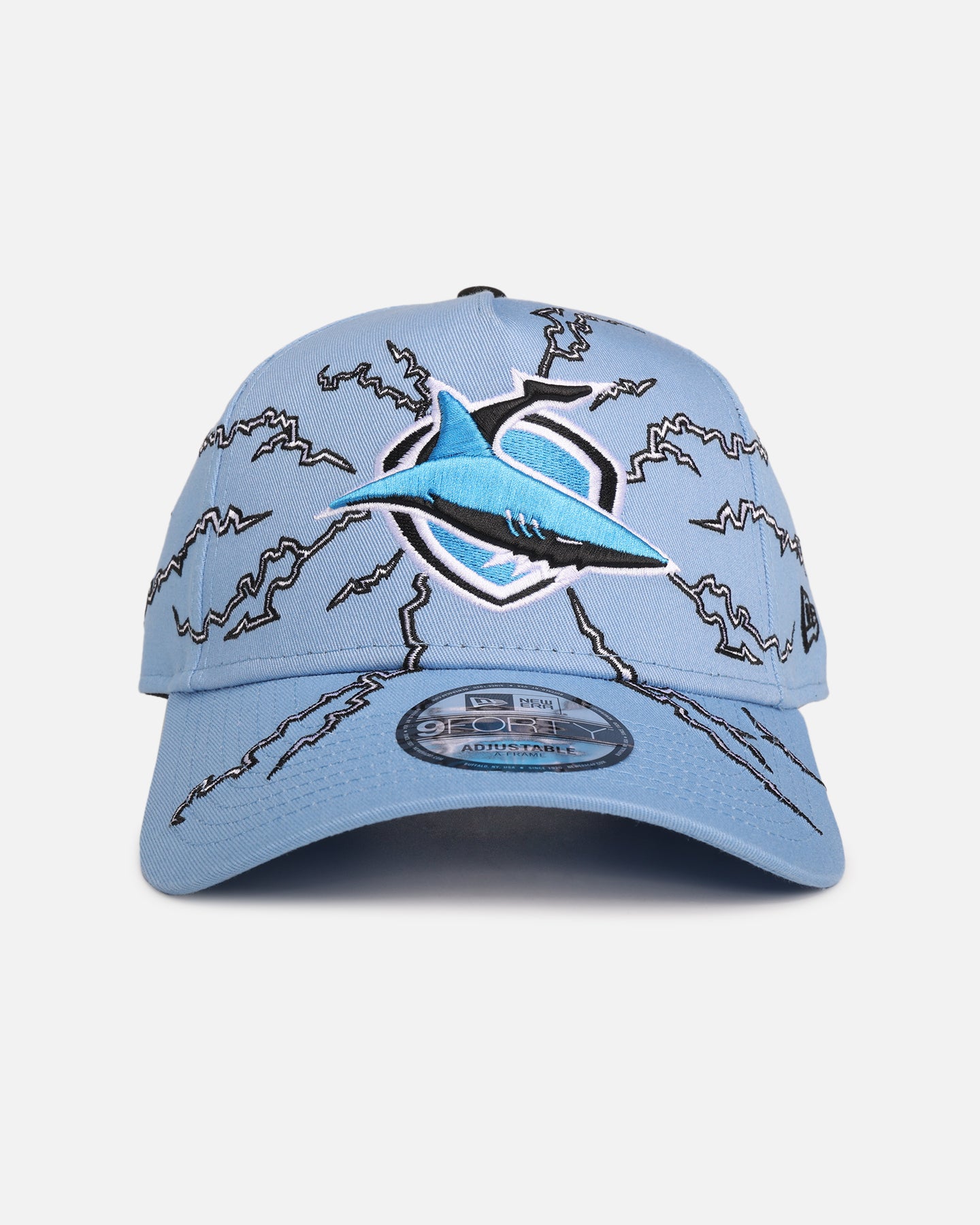 New Era Cronulla Sutherland Sharks 'NRL Electric' 9FORTY A-Frame Snapback Official Team Colour、mySite、zt4zffjzw