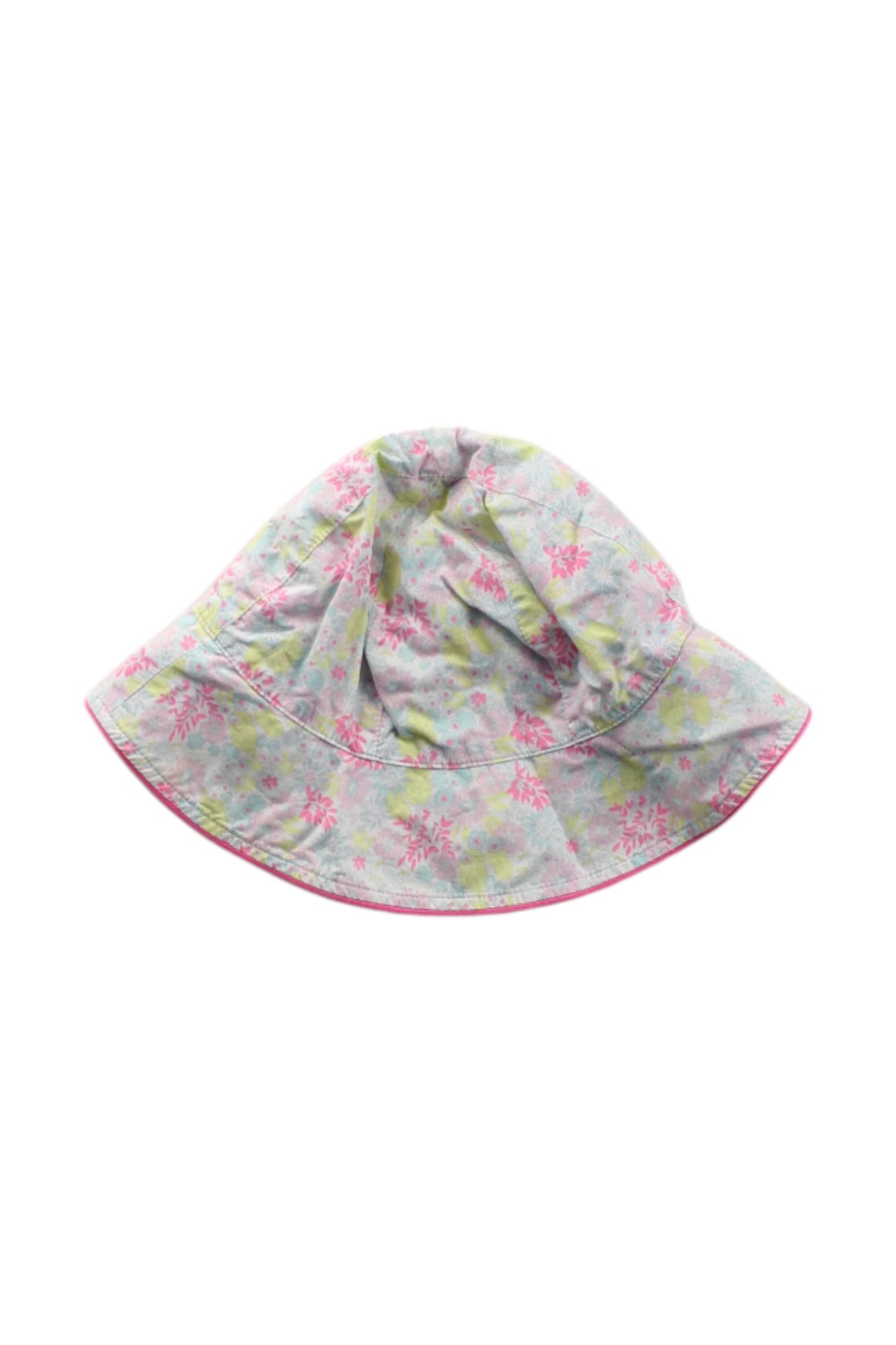 Petit Bateau Floral Sun Hat, Size 2-3T、mySite、g9winljtr