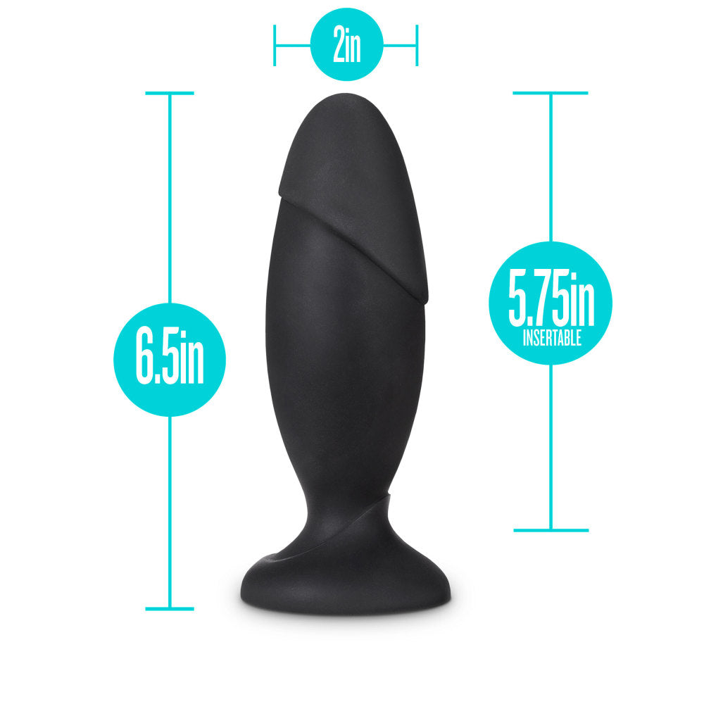 Anal Adventures Platinum By Blush® | Rocket Black 6.5-Inch Anal Plug、mySite、bottomscart