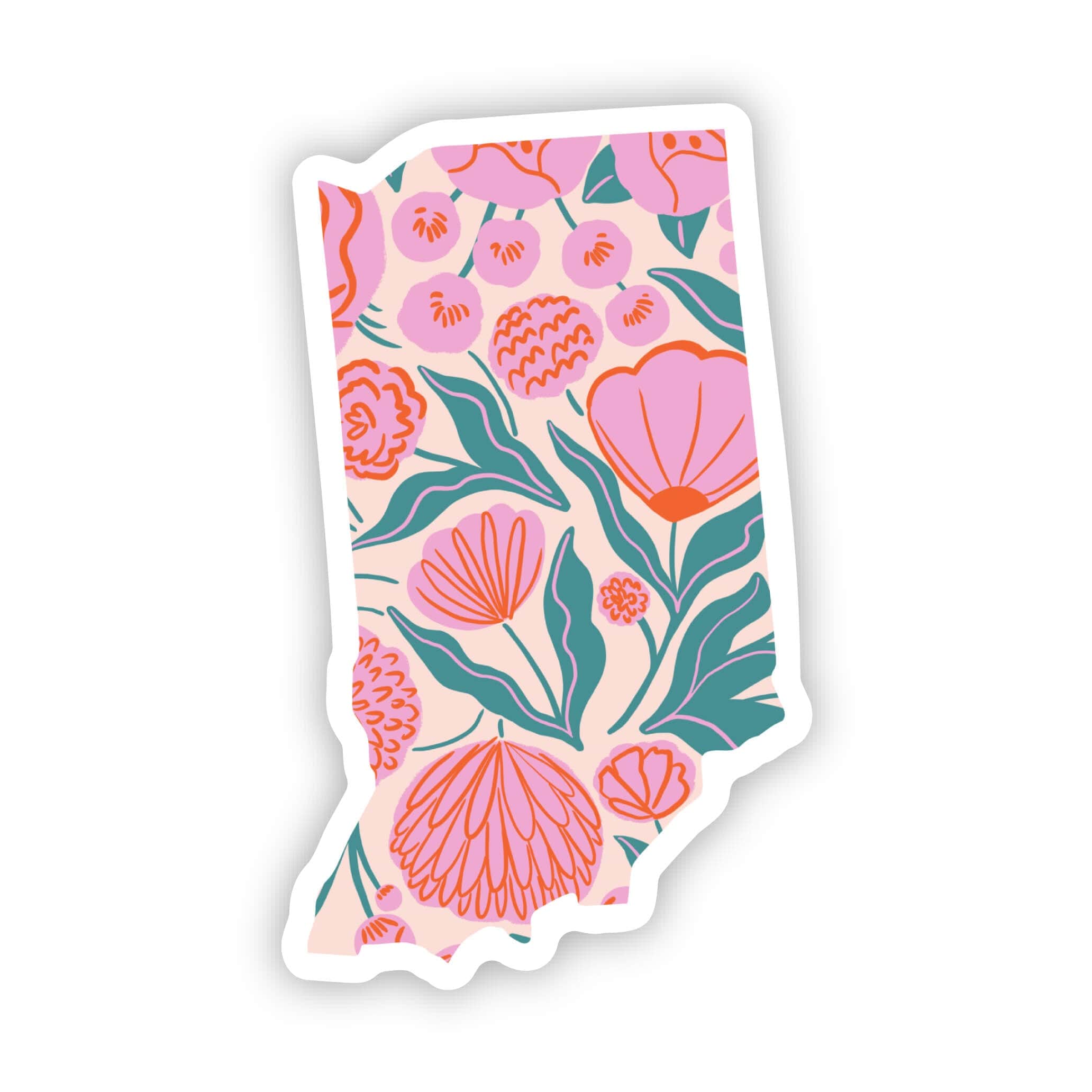  Indiana Sticker - Elegant Floral、mySite、ghnorth