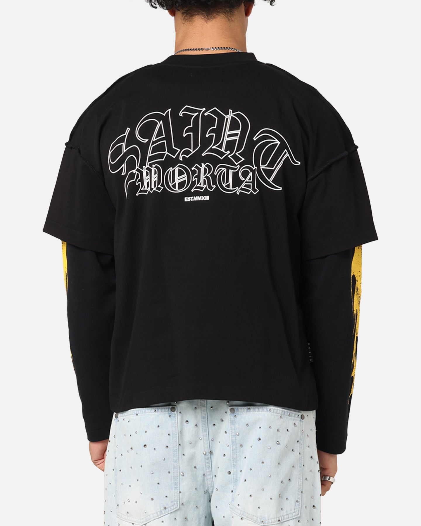 Saint Morta La Flame Long Sleeve T-Shirt Black、mySite、zt4zffjzw