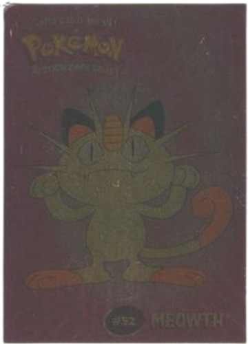 #4/8 #52 Meowth - Danone Pokemon Stadium Tip Cards、mySite、waistdrama
