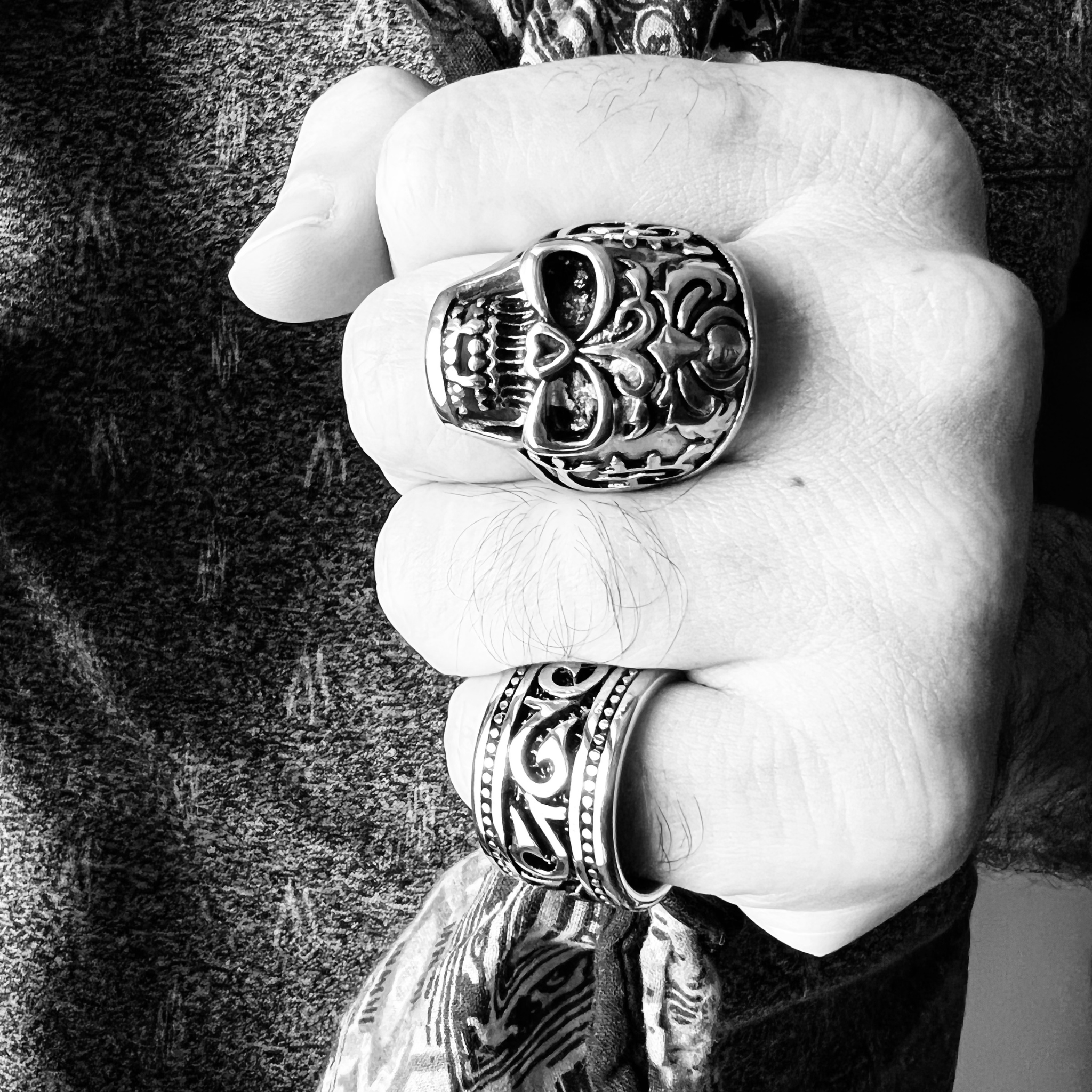 Detailed Skull Stainless Steel Ring / SCR4029、mySite、dreamappss