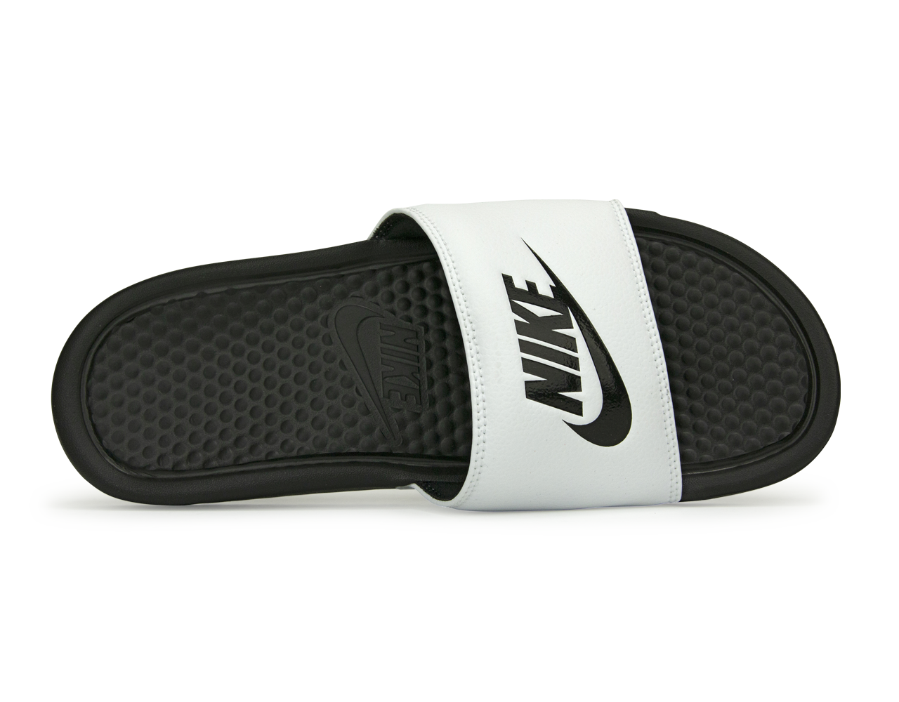 Nike Men's Benassi JDI Sandal White/Black、mySite、bottomscart