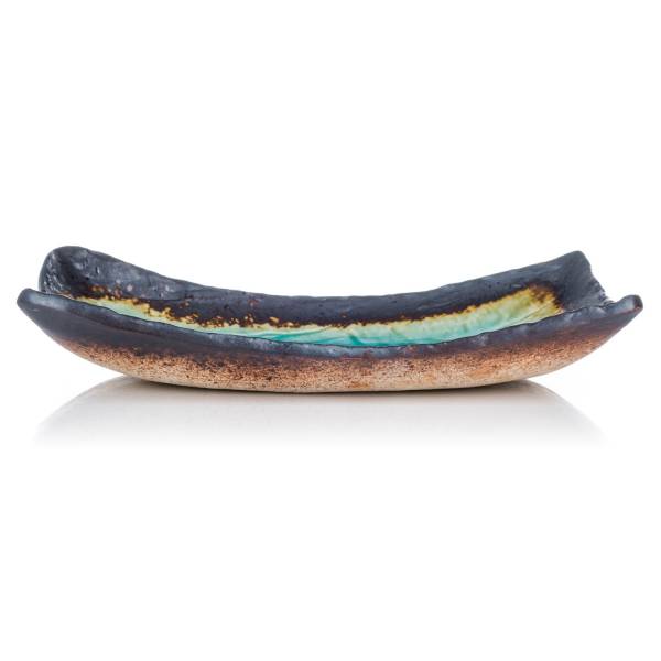 Blue Crackleglaze Large Oblong Sushi Plate、mySite、topwebapps