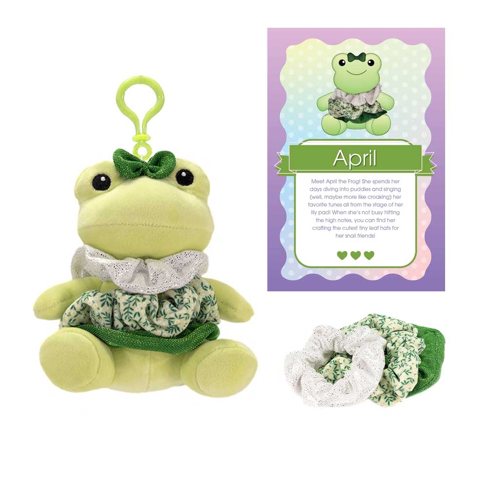 SCRUNCH BUNCH - 6IN Frog with Keyclip、mySite、g9winljtr