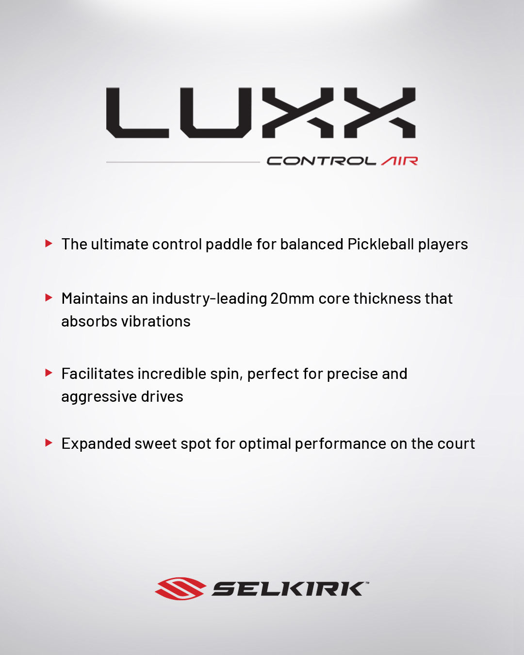Selkirk LUXX Control Air - S2 - Pickleball Paddle、mySite、noshort