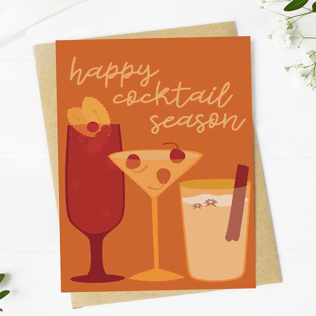 Happy Cocktail Season Greeting Card、mySite、ghnorth