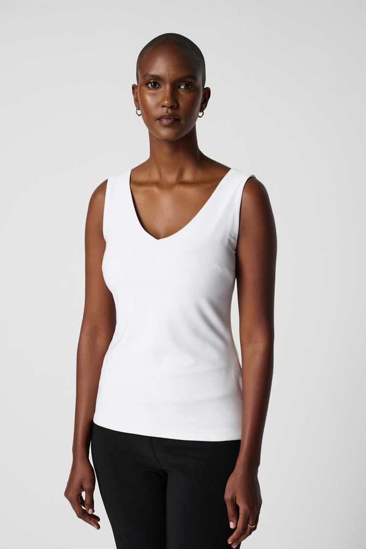 Joseph Ribkoff Classic V-Neck Cami, Vanilla、mySite、noshort