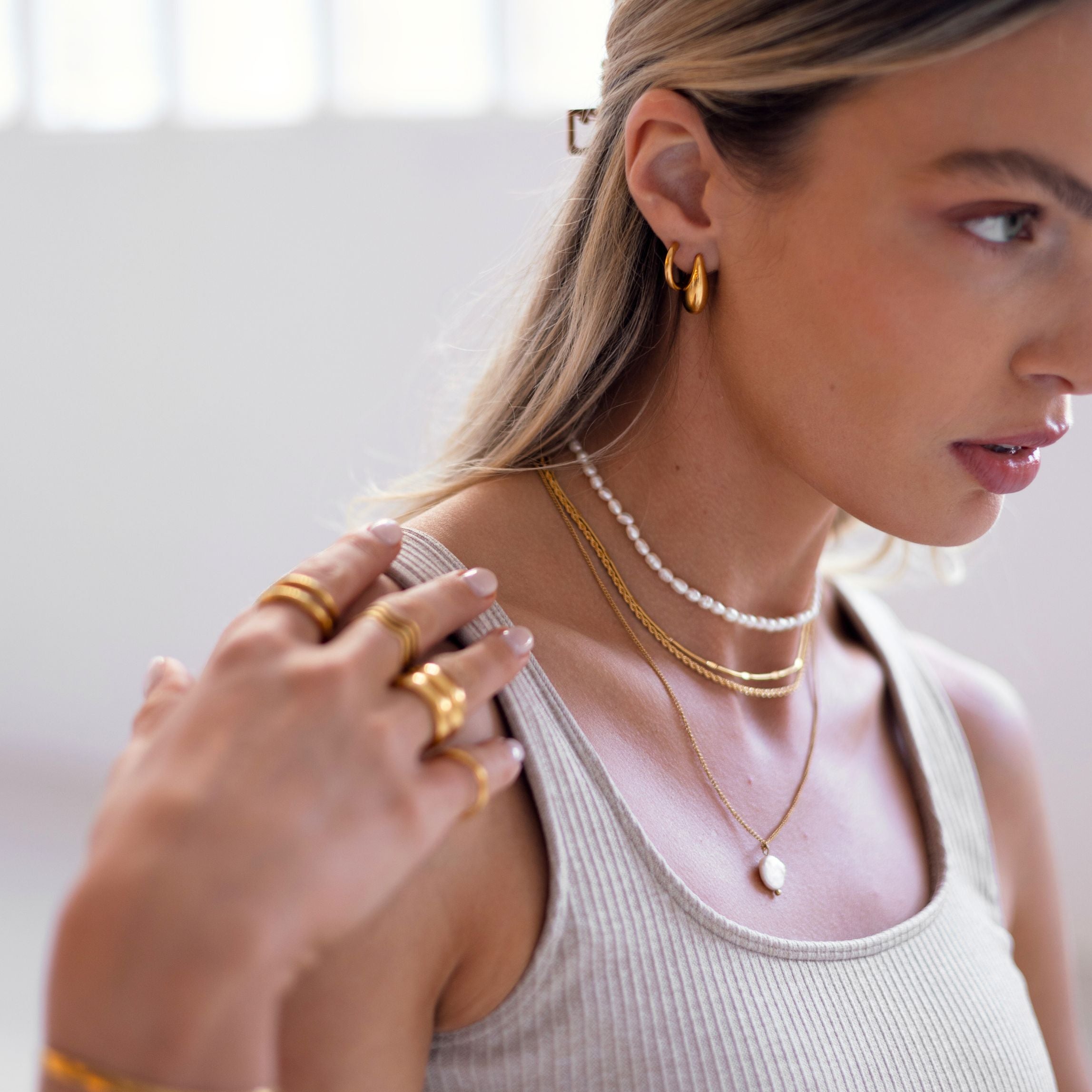 Teardrop Hoop Earrings、mySite、hinf8tx79