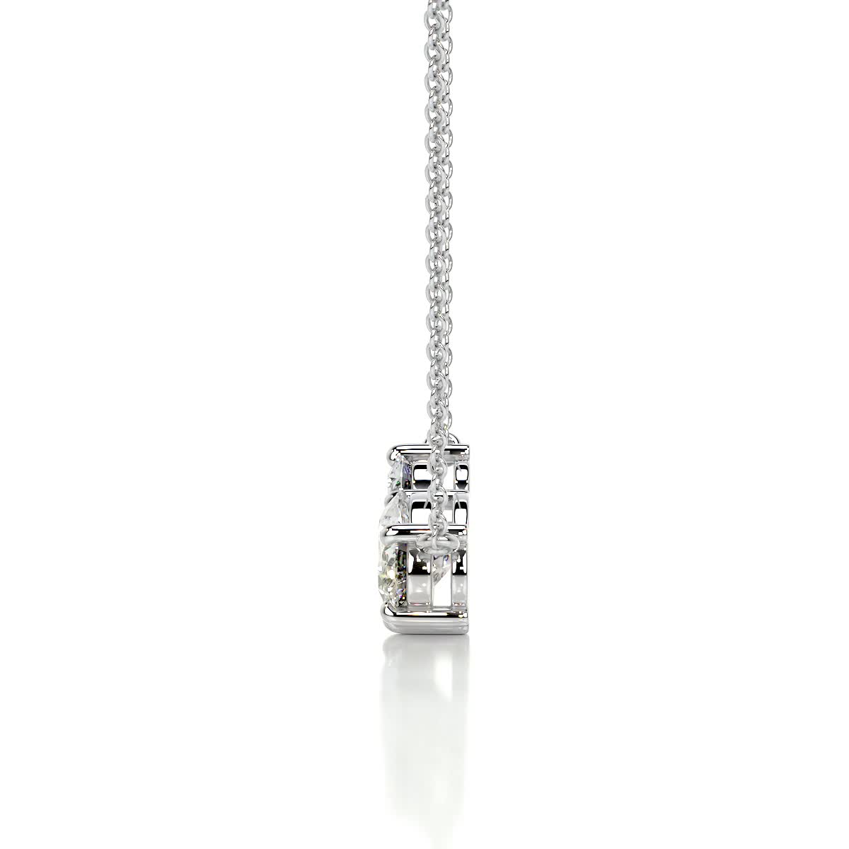 Petit Susan Lab Grown Diamond Pendant -18K White Gold、mySite、hinf8tx79
