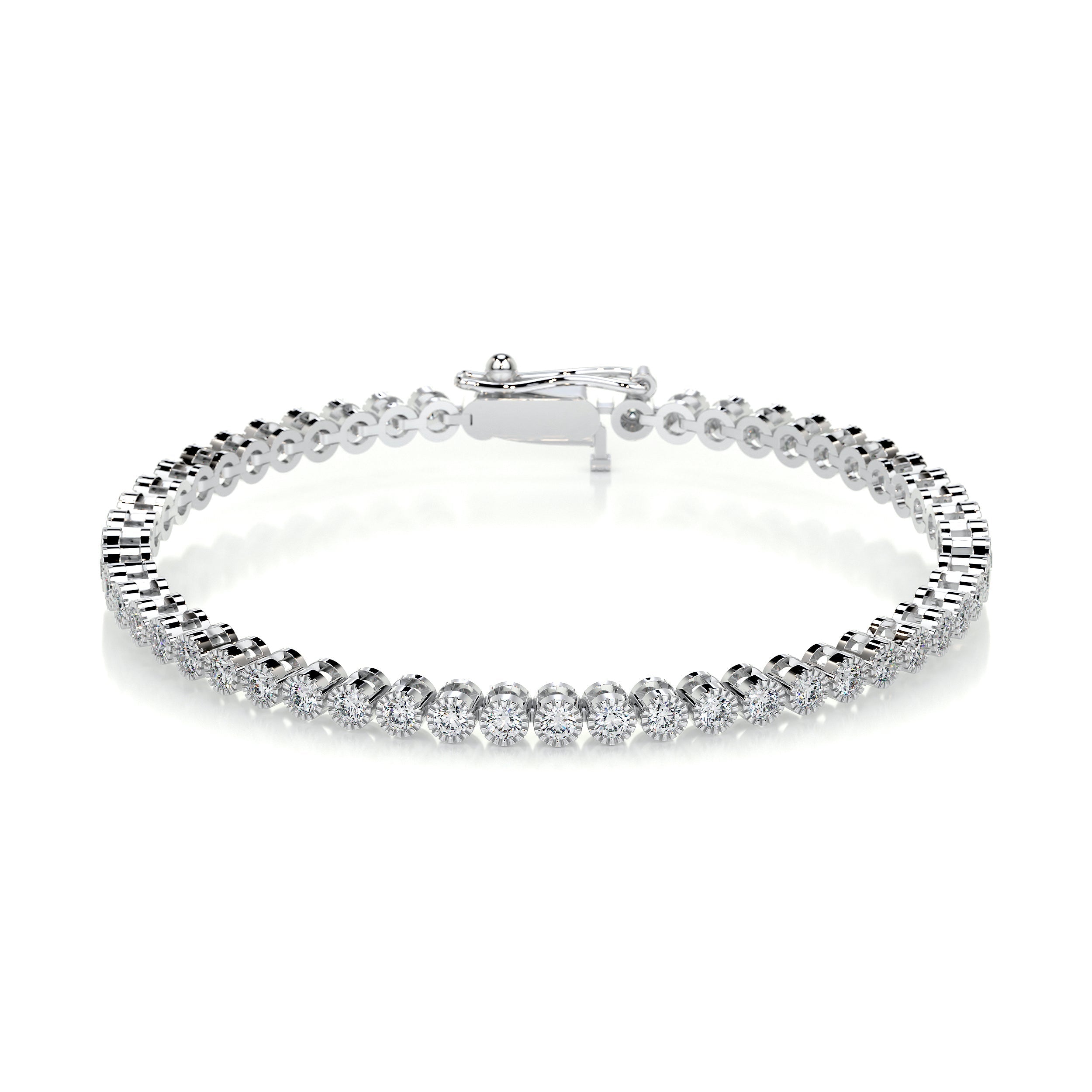 Laura Diamond Lab Grown Tennis Bracelet (1.50 Carat) -14K White Gold、mySite、hinf8tx79