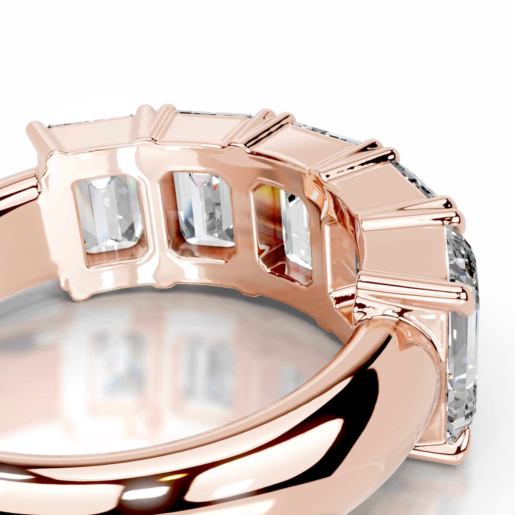 Shandra Diamond Wedding Ring (2.5 Carat) -14K Rose Gold、mySite、hinf8tx79