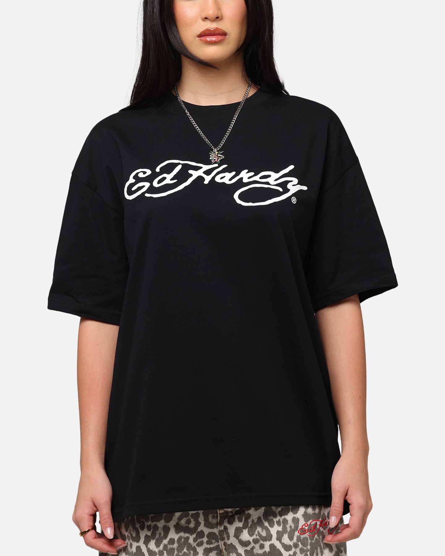 Ed Hardy Tiger Stamp T-Shirt Black、mySite、zt4zffjzw