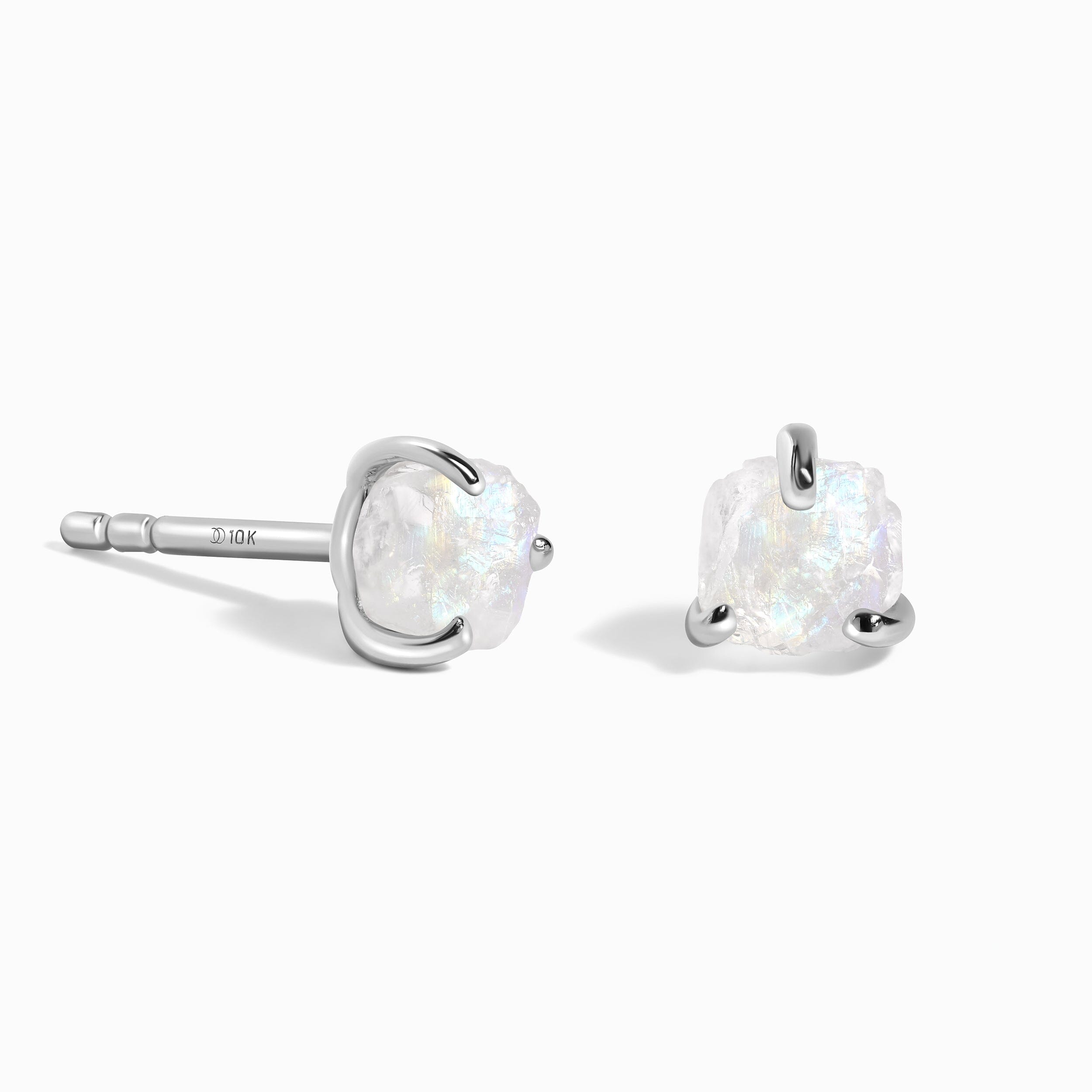 Raw Moonstone Earrings - Unique、mySite、hinf8tx79
