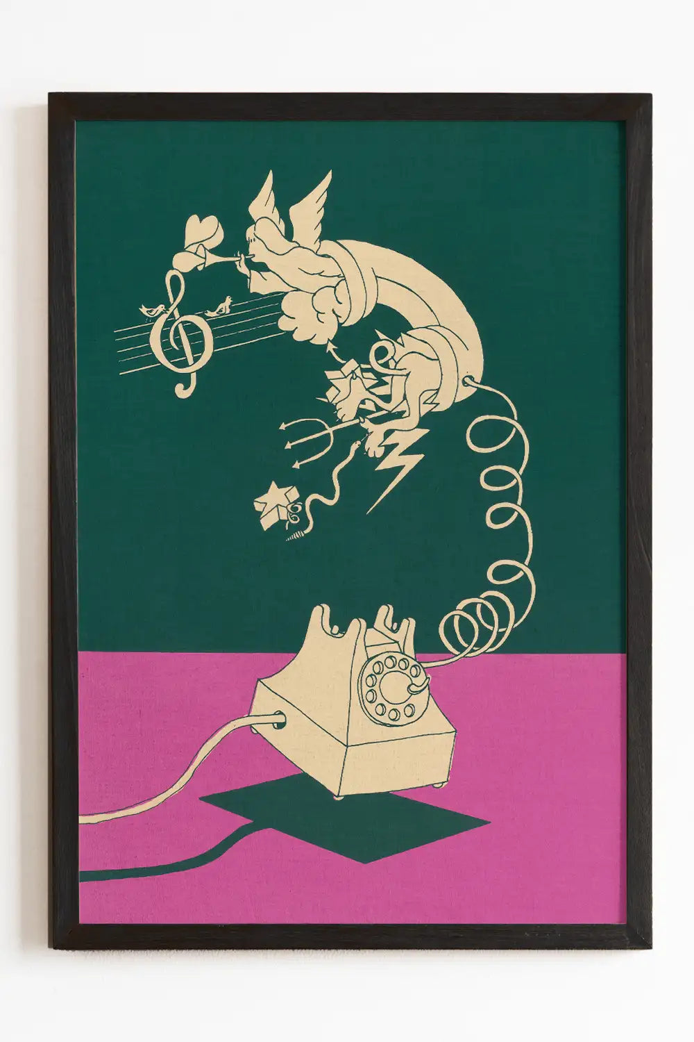 Two-Tone Rotary Phone Vintage Art Print、mySite、gigharbornorthrealestate