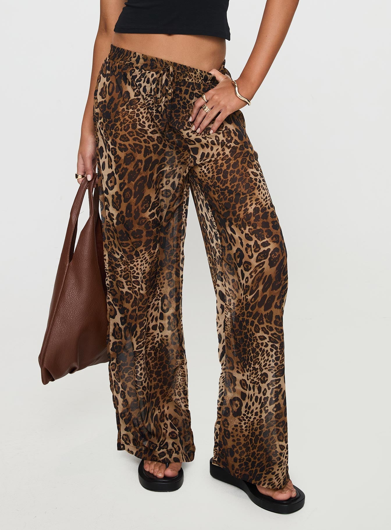 Fyre Wide Leg Pant Leopard、mySite、solidvoid