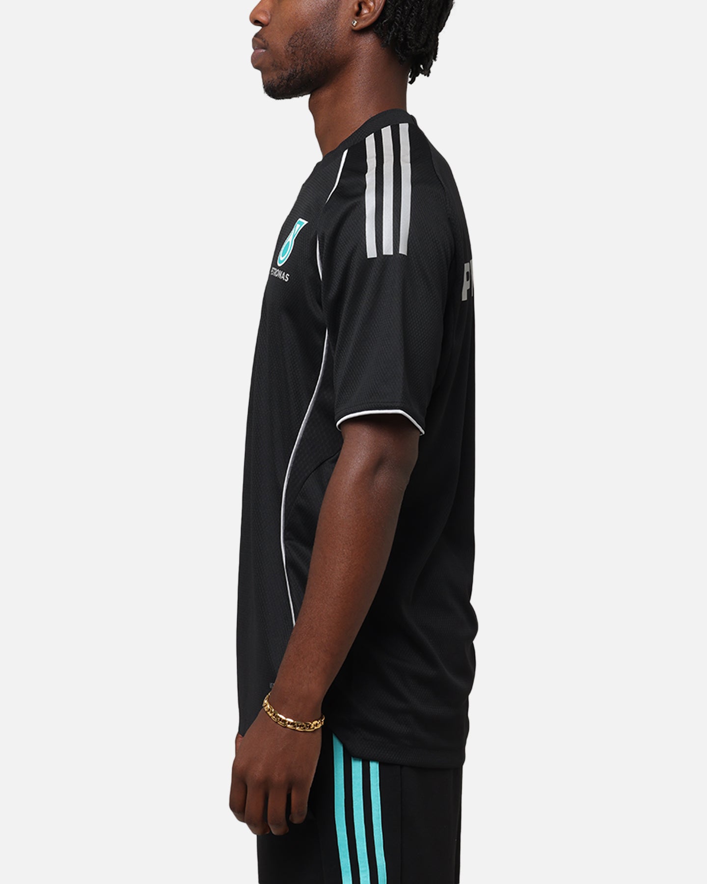 adidas x Mercedes-AMG PETRONAS Formula One F1 DNA T-Shirt Black/Silver、mySite、zt4zffjzw