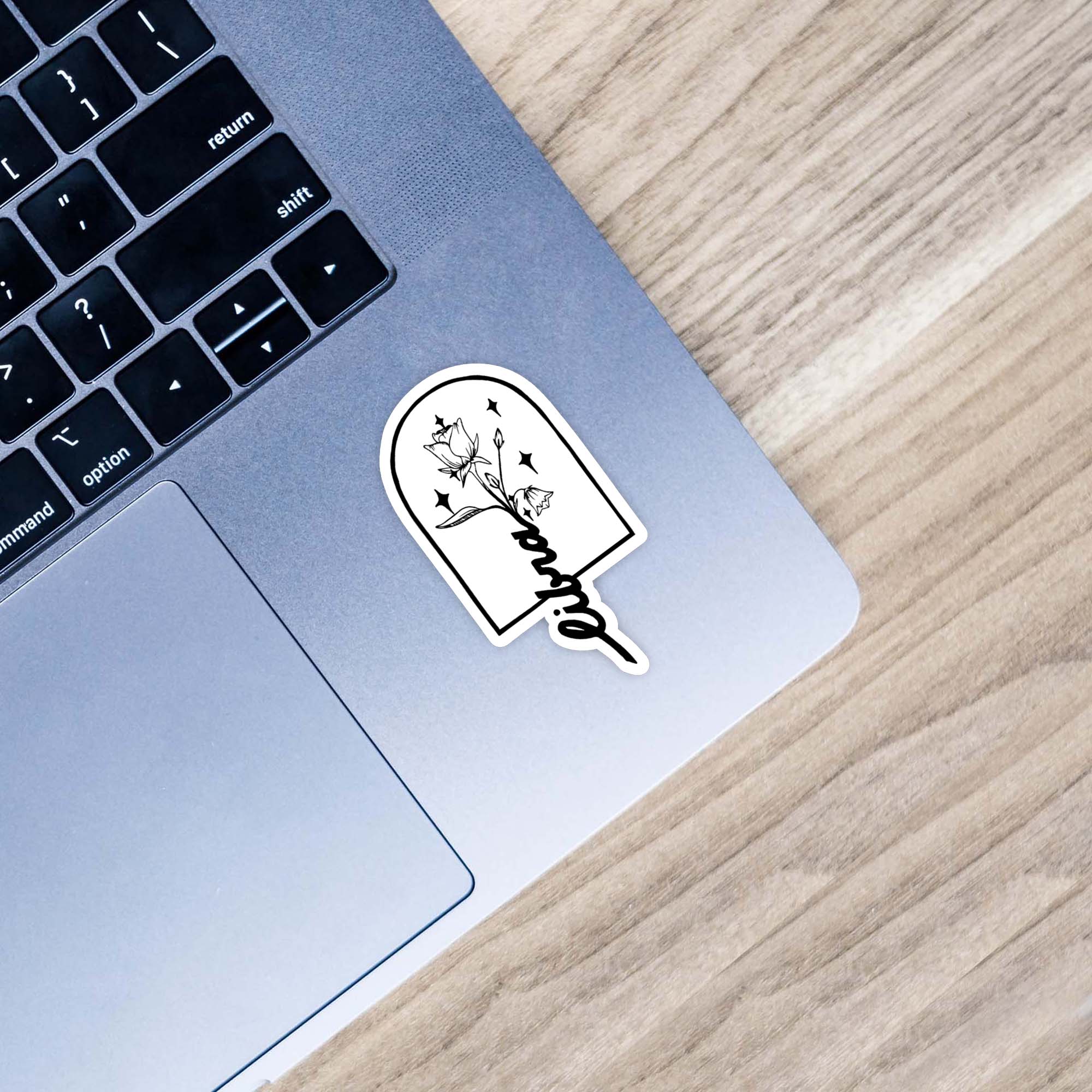  Libra Bluebells & Large Rose Zodiac Sticker、mySite、ghnorth