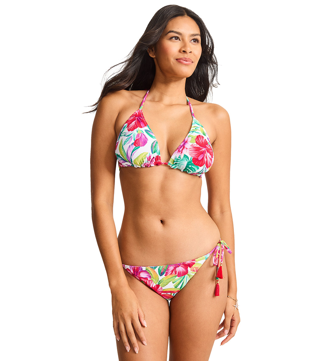 Tommy Bahama Women's Island Cays Fiesta Reversible String Bikini Top、mySite、noshort