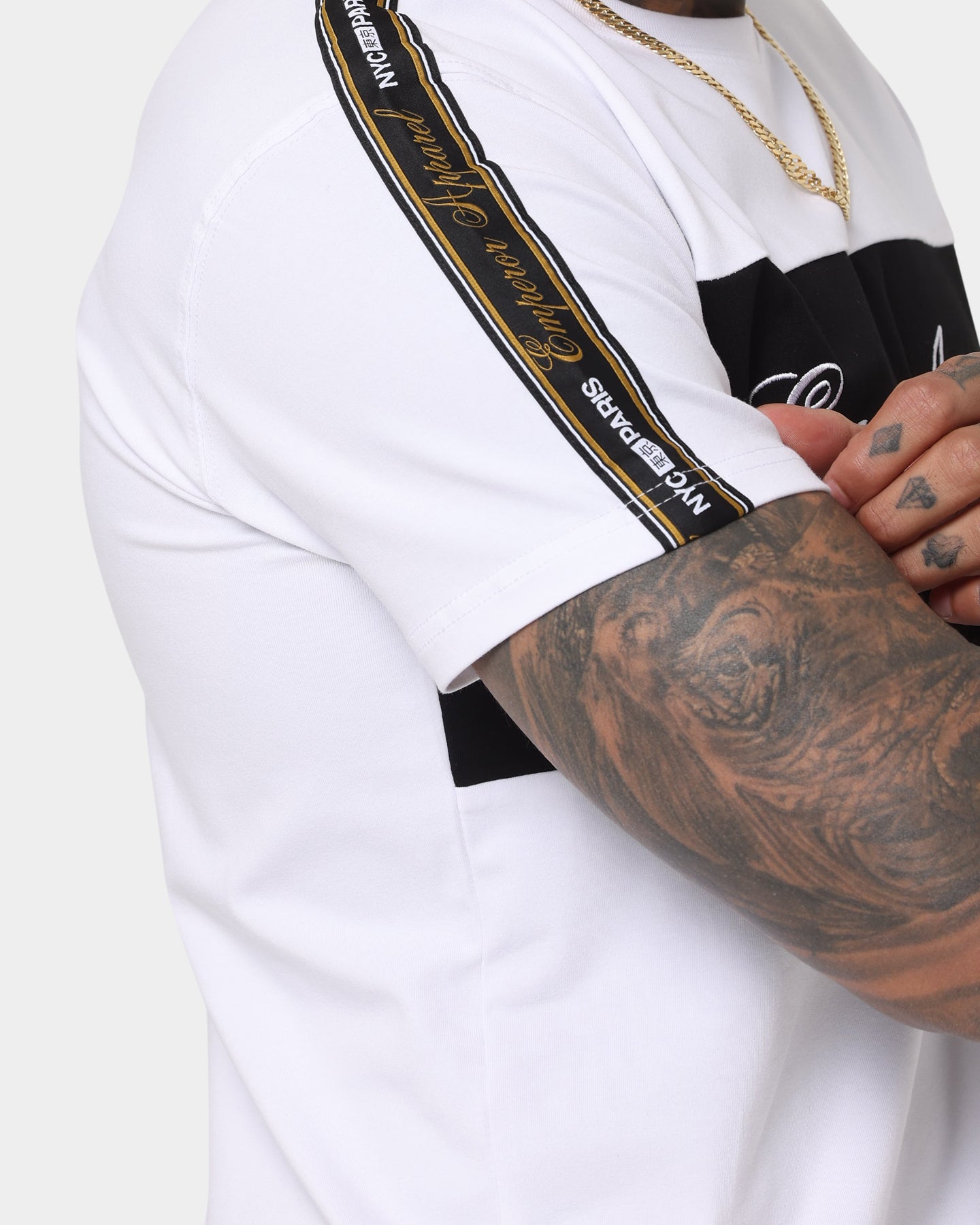 Emperor Apparel Nouveau Hustle Short Sleeve T-Shirt White/Black、mySite、zt4zffjzw