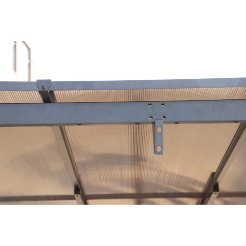 10' x 10' Outdoor Pergola Gazebo,Wall-Mounted Lean to Metal Awning Gazebo with Roof,Large Heavy Duty for Patio,Decks,Backyard、、eastwooduniform