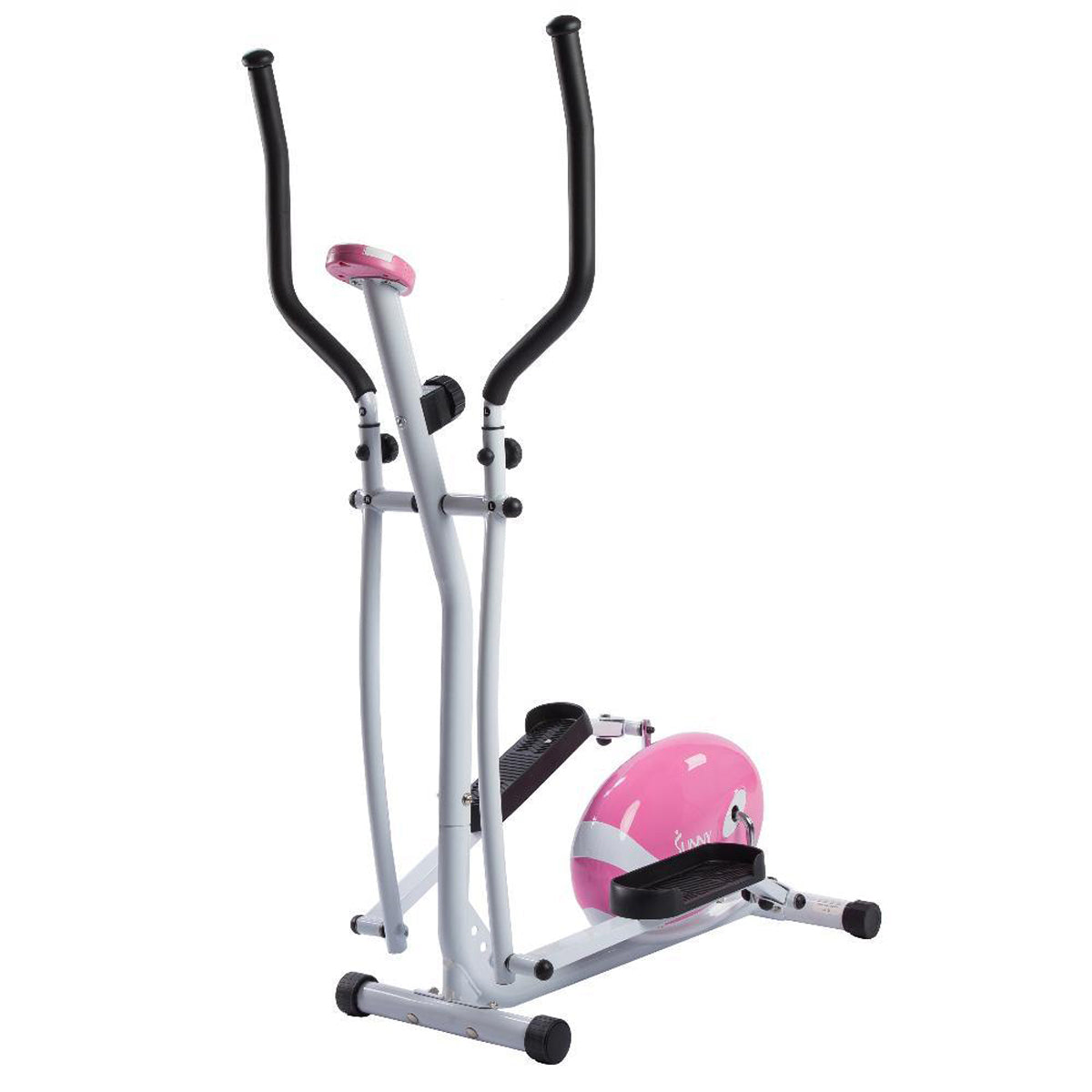  Pink Magnetic Elliptical Trainer Elliptical Machine w/ LCD Monitor、mySite、ghnorth