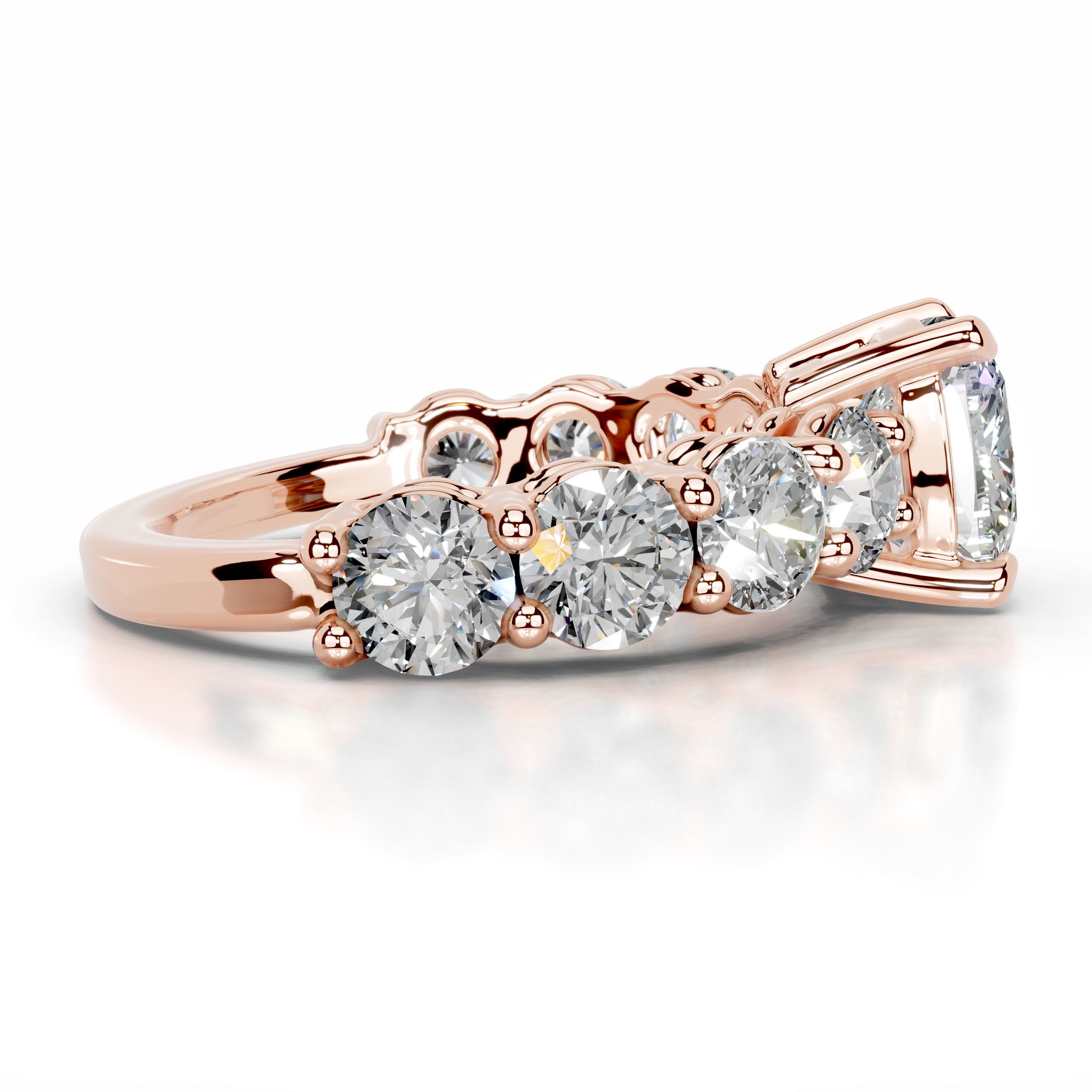 Odin Moissanite & Diamond Ring - 14K Rose Gold、mySite、hinf8tx79