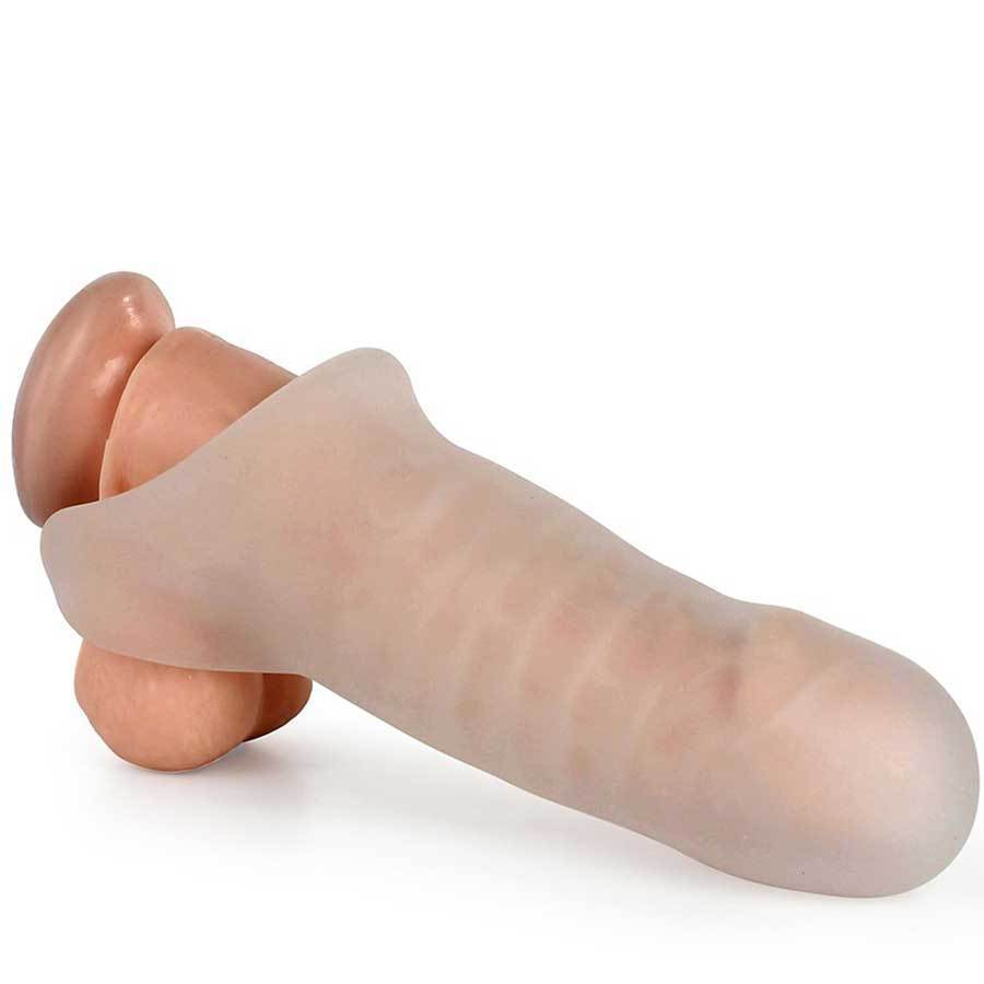7 Inch Thick Man Stretchy Penis Extension Sleeve Cock Sheath、mySite、bottomscart