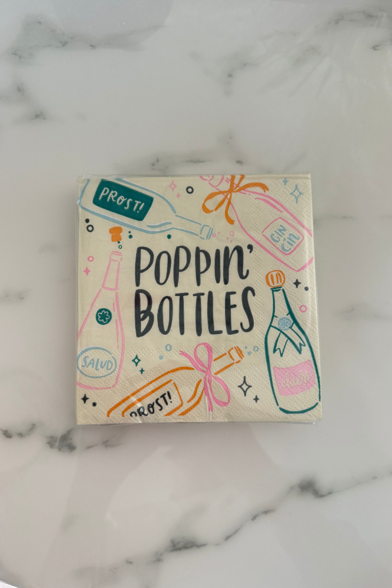 Poppin' Bottles Cocktail Napkins-20 Count、mySite、hinf8tx79