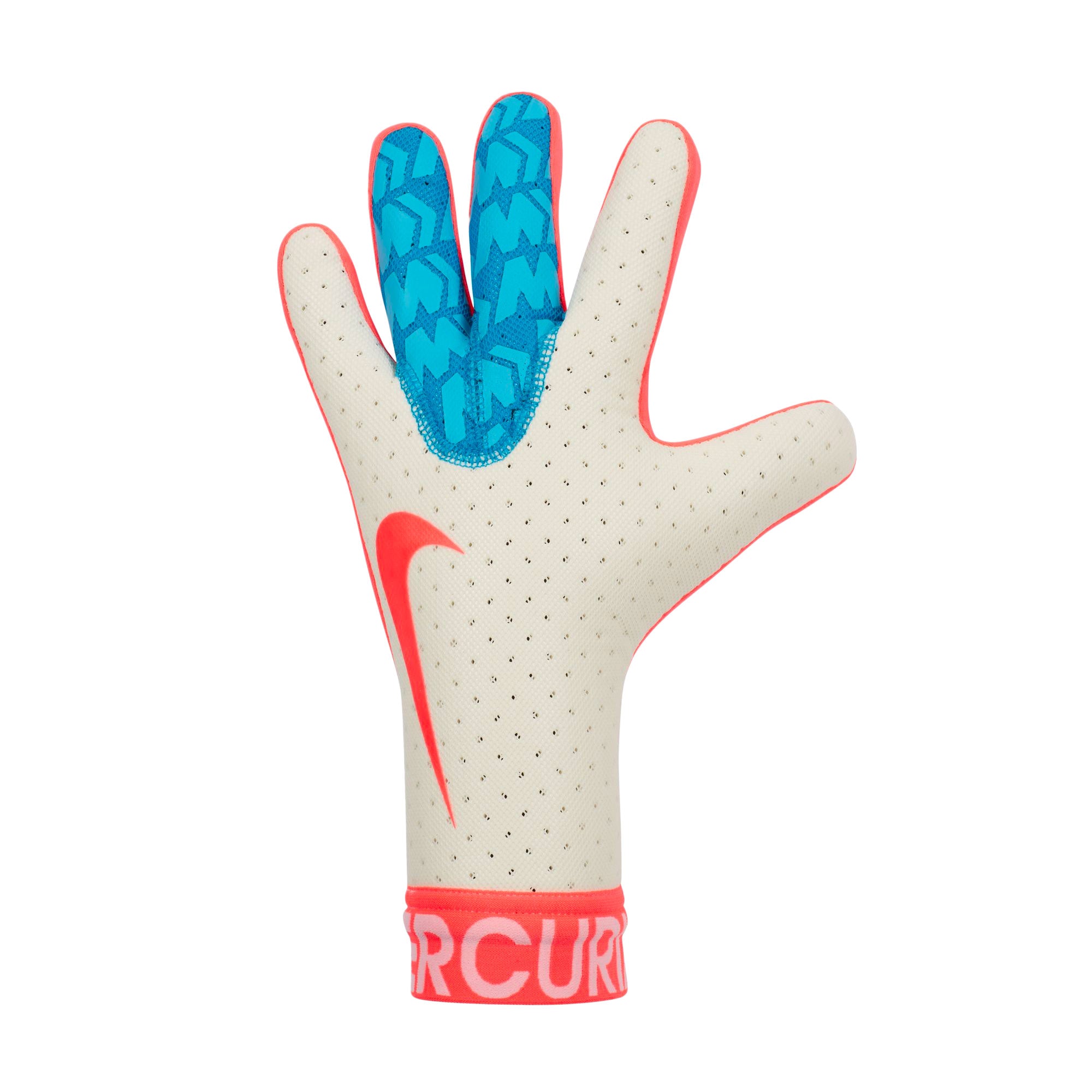 Nike Men's Mercurial Touch Elite Goalkeeper Gloves White/Aqua Blue、mySite、bottomscart