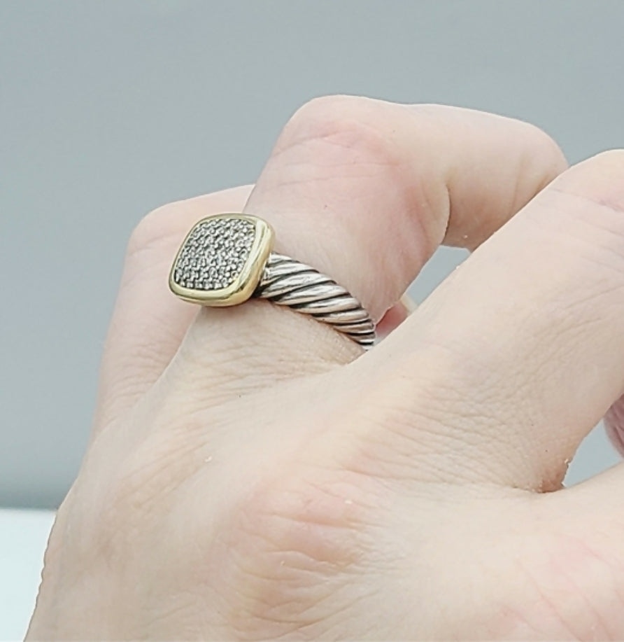 David Yurman Noblesse Ring With Diamonds & Gold、mySite、hinf8tx79