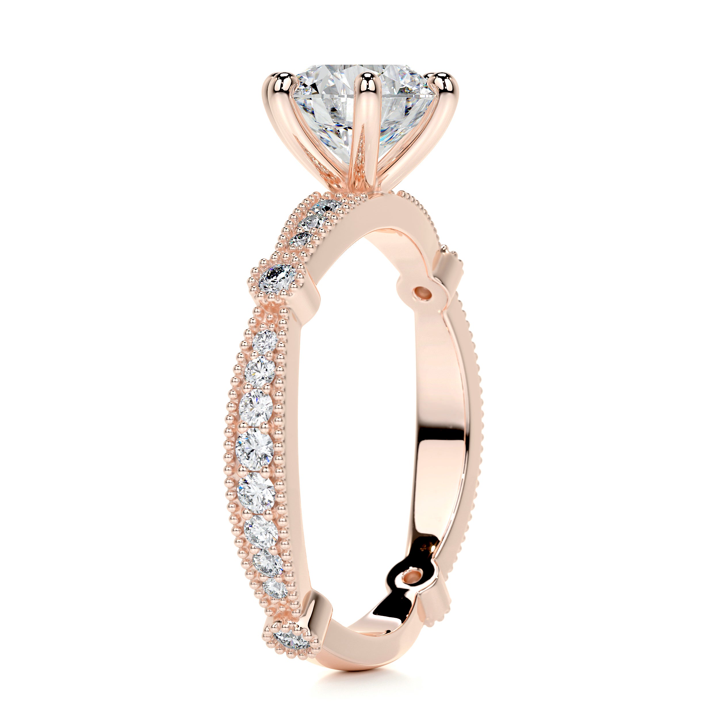 Amelia Diamond Engagement Ring - 14K Rose Gold、mySite、hinf8tx79